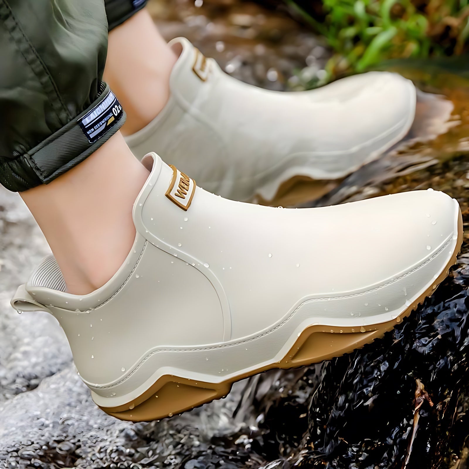 Sophia – Rubber Chunky Sole Ankle Rain Boots