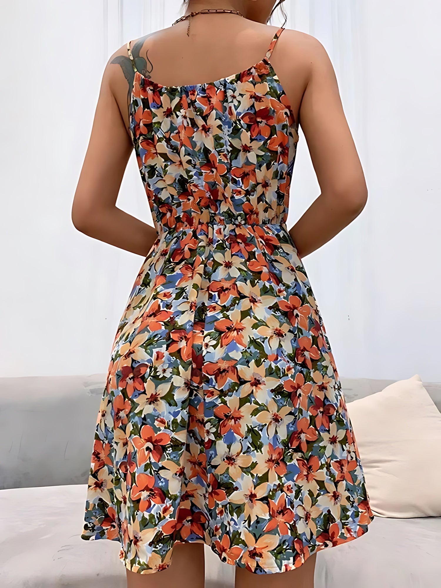 Sophie – Floral Smocked Tiered Summer Midi Dress