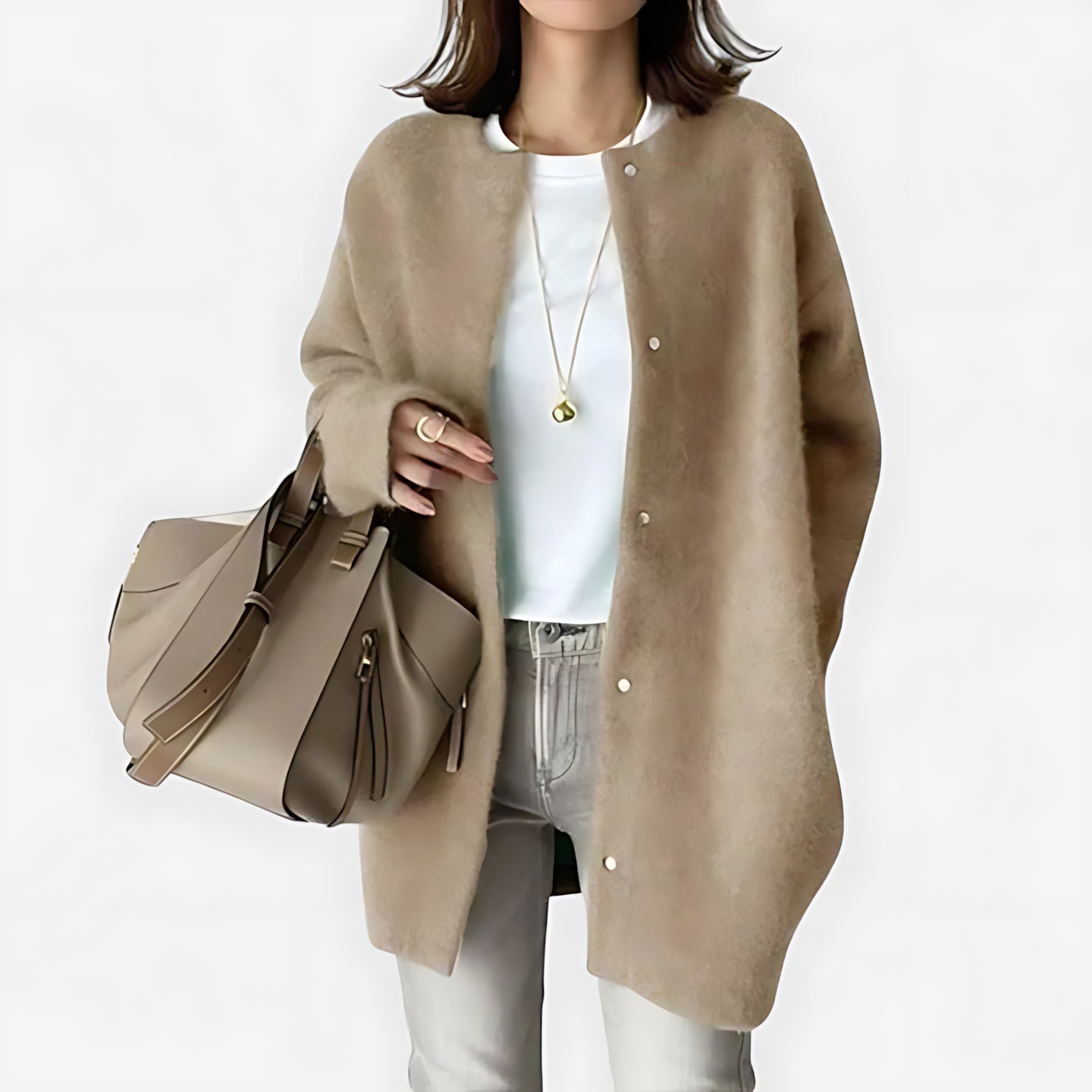 Sophie – Oversized Button Up Knit Cardigan