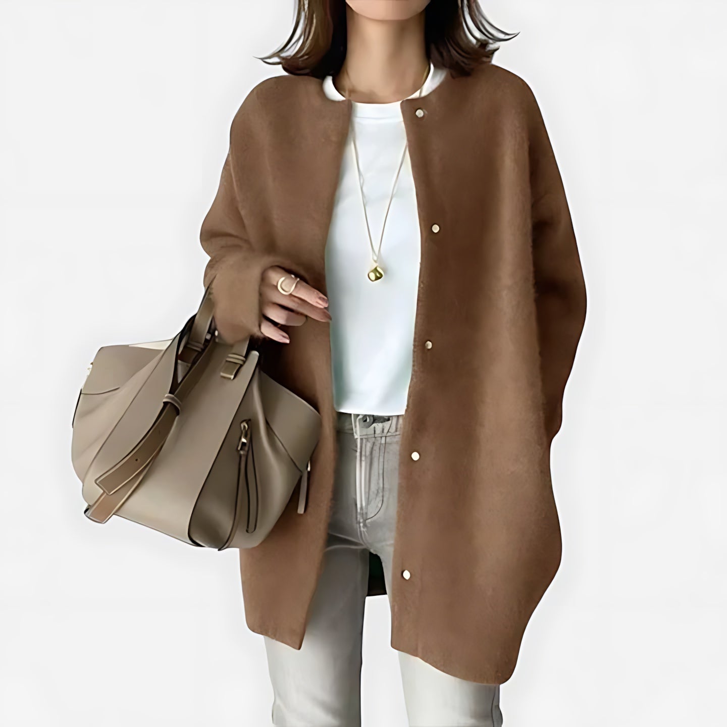 Sophie – Oversized Button Up Knit Cardigan