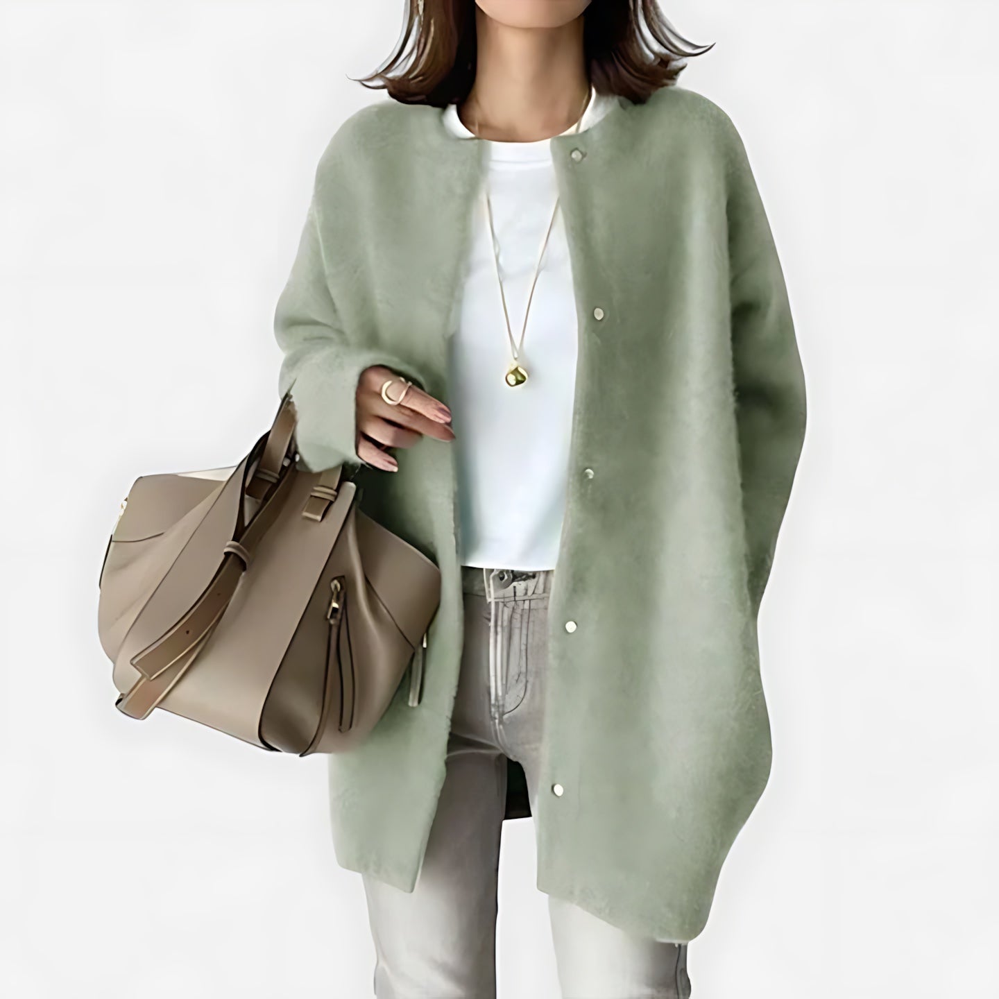 Sophie – Oversized Button Up Knit Cardigan