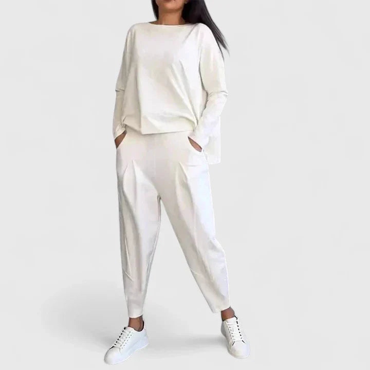 Blakely – Long Sleeve Top and Wide Leg Pants Set