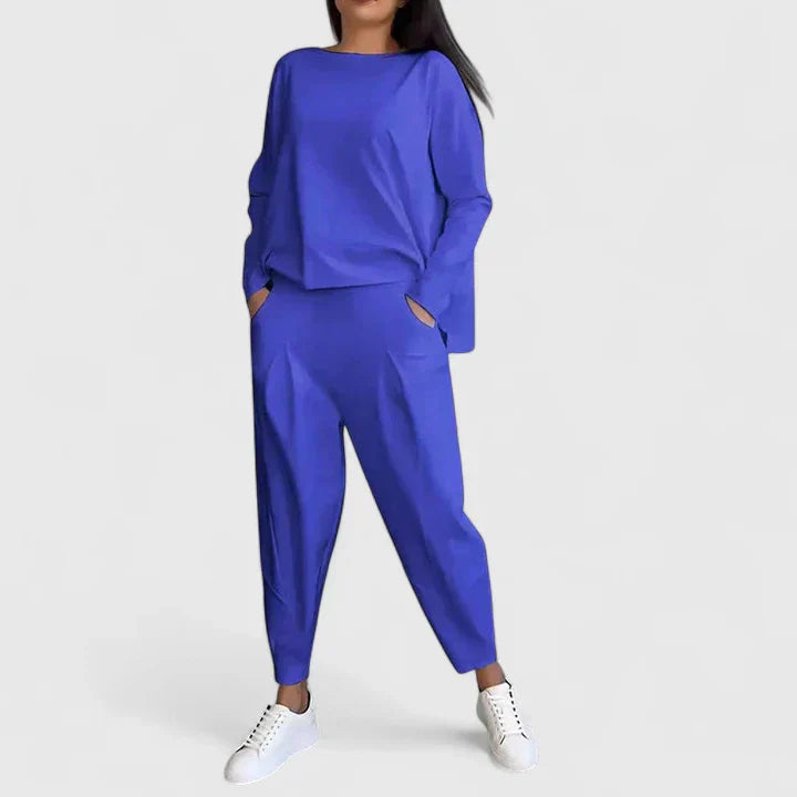 Blakely – Long Sleeve Top and Wide Leg Pants Set