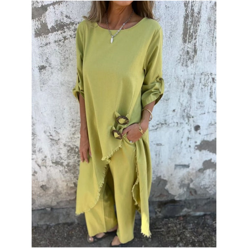 Skylar – Batwing Sleeve Flowy Kaftan Maxi Dress