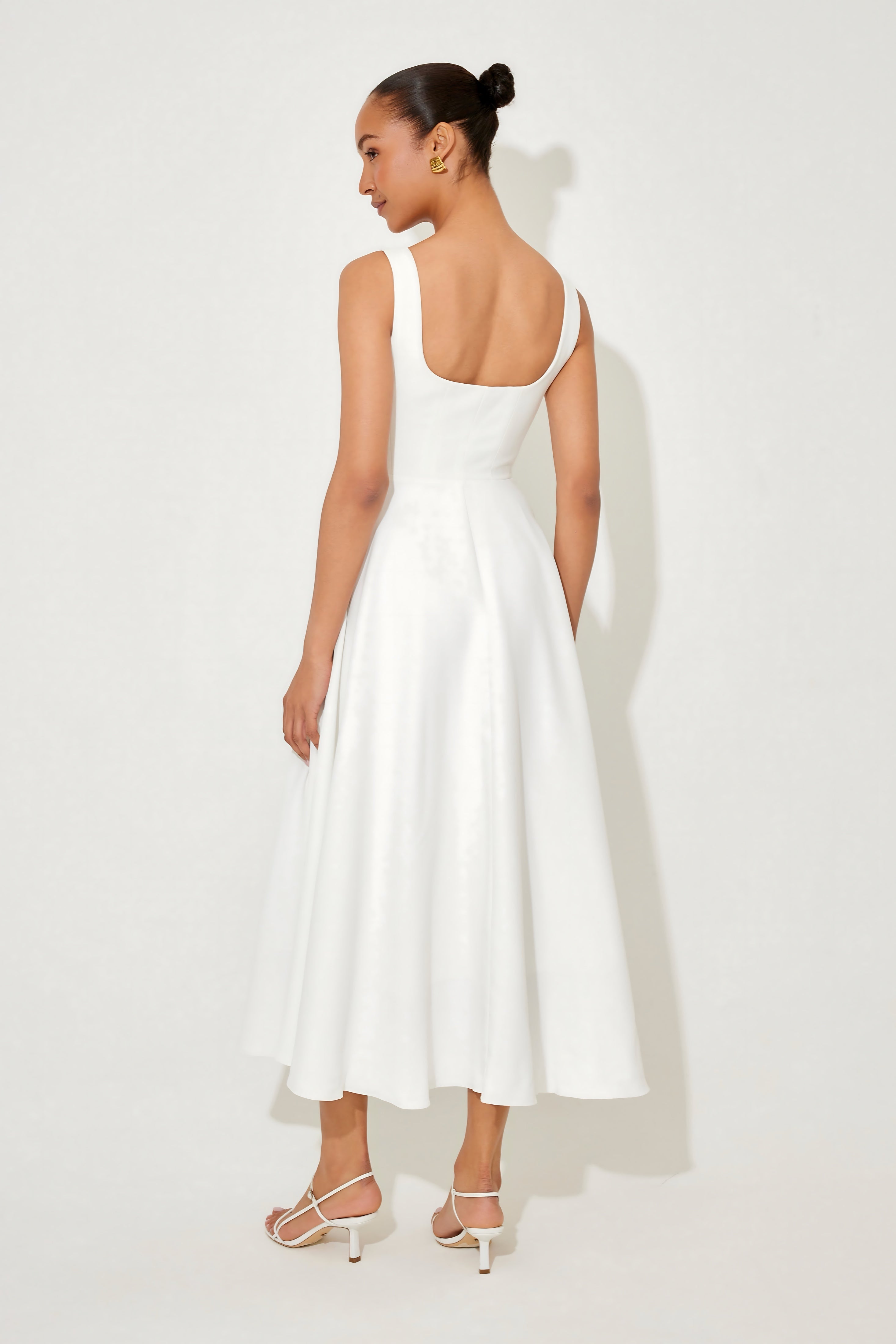 Stella – Square Neck A Line Formal Maxi Dress