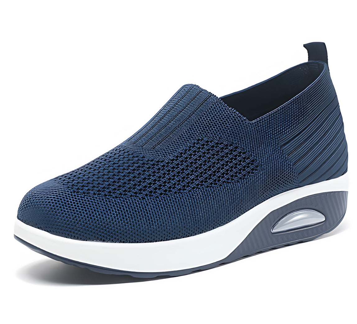 Stella – Stretch Knit Slip On Wedge Sneakers