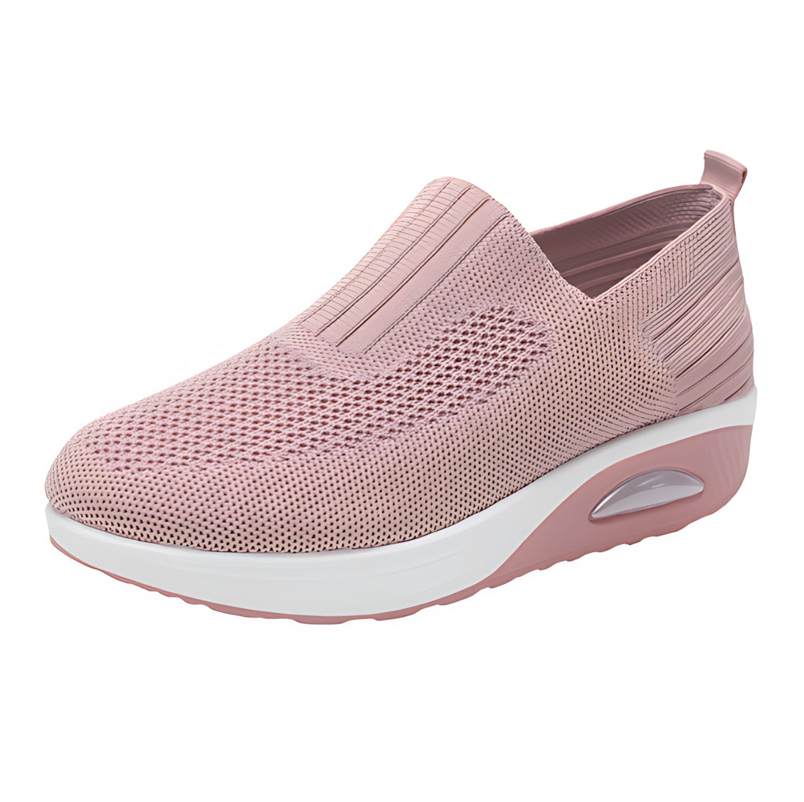 Stella – Stretch Knit Slip On Wedge Sneakers