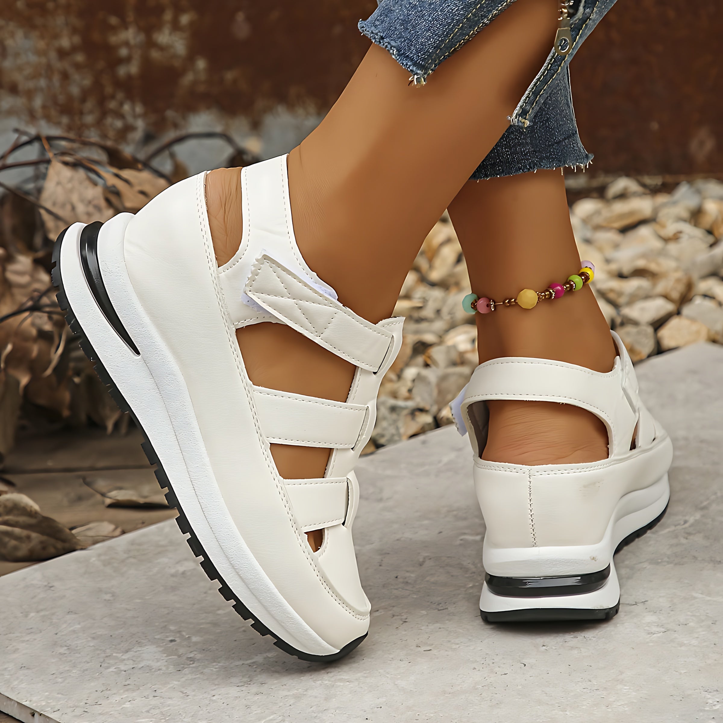 Talia – Cutout Slingback Platform Sandals
