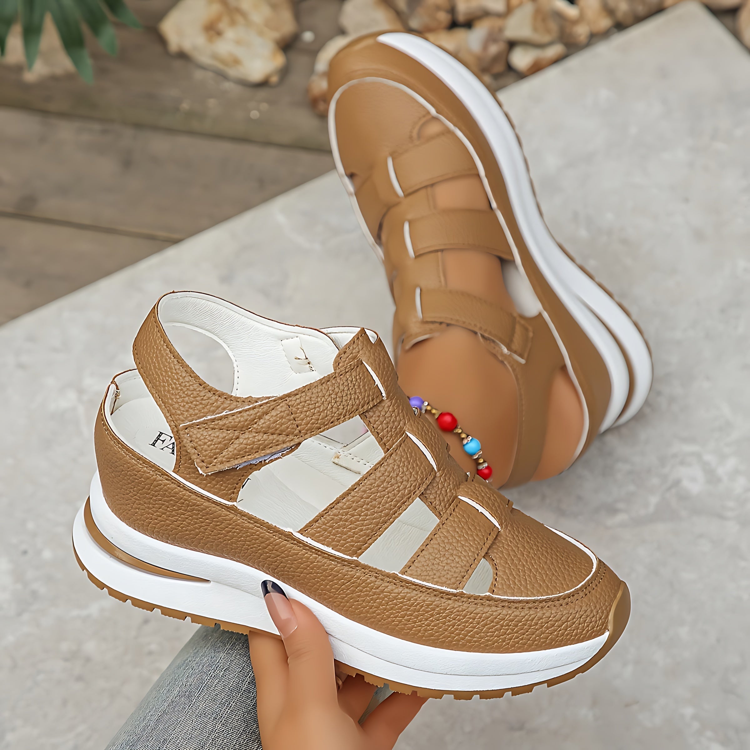 Talia – Cutout Slingback Platform Sandals