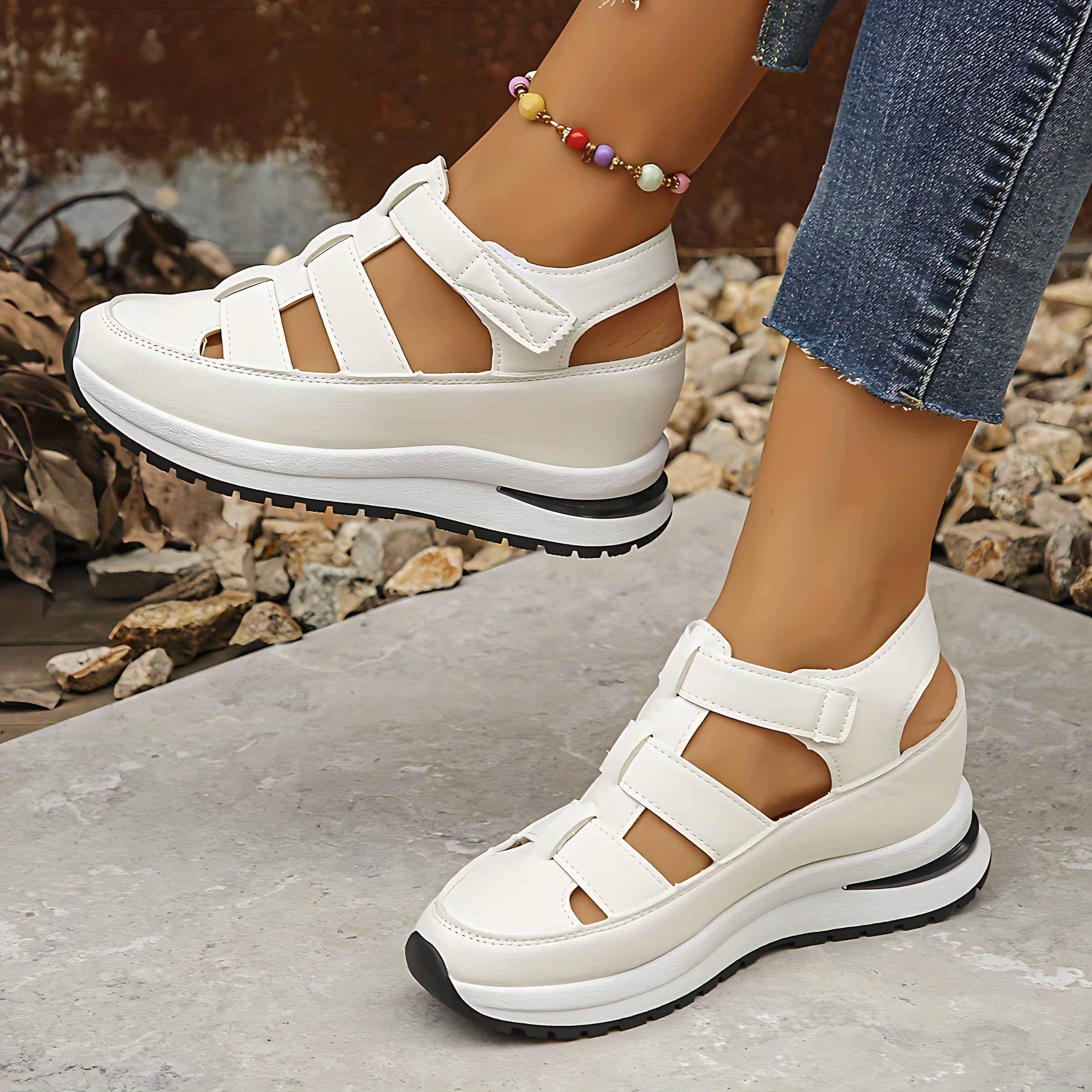 Talia – Cutout Slingback Platform Sandals