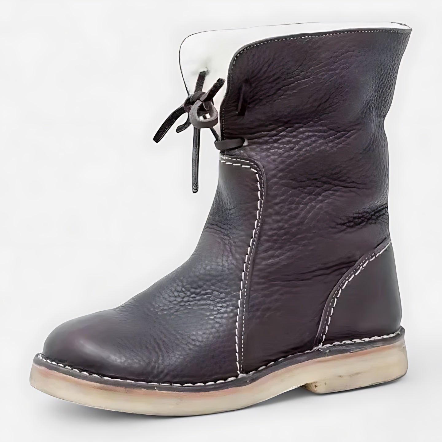 Talia – Suede Faux Fur Trim Ankle Boots