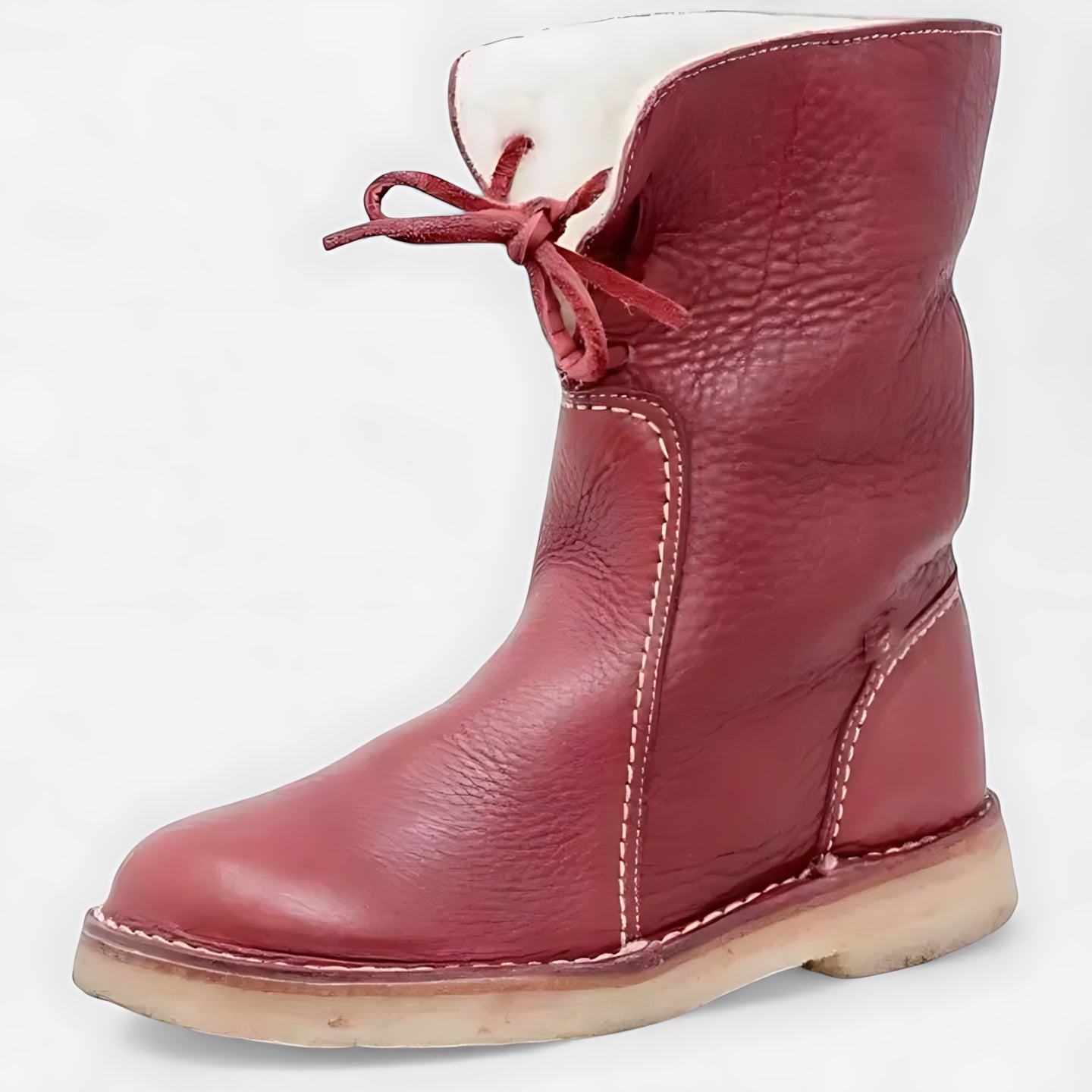 Talia – Suede Faux Fur Trim Ankle Boots