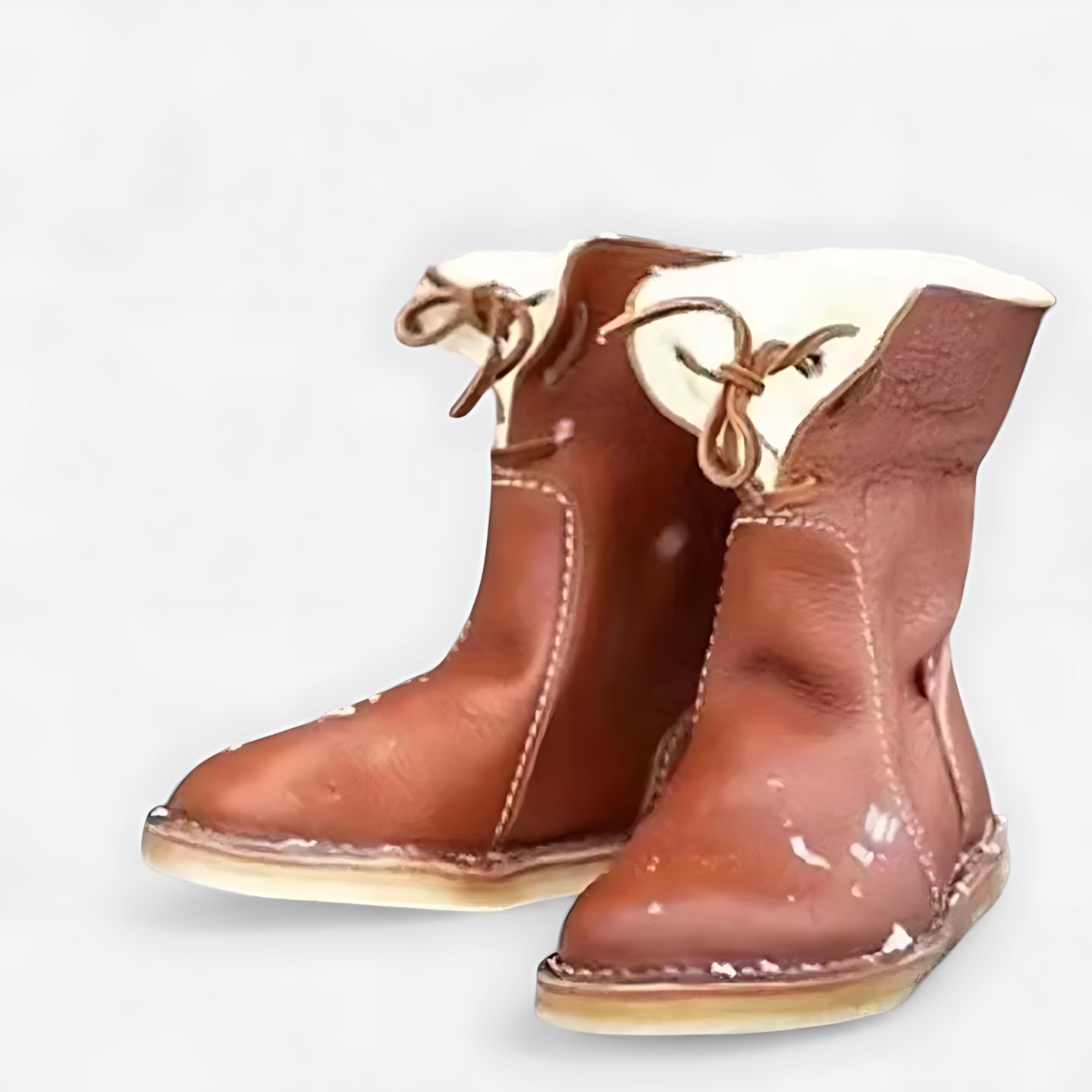 Talia – Suede Faux Fur Trim Ankle Boots