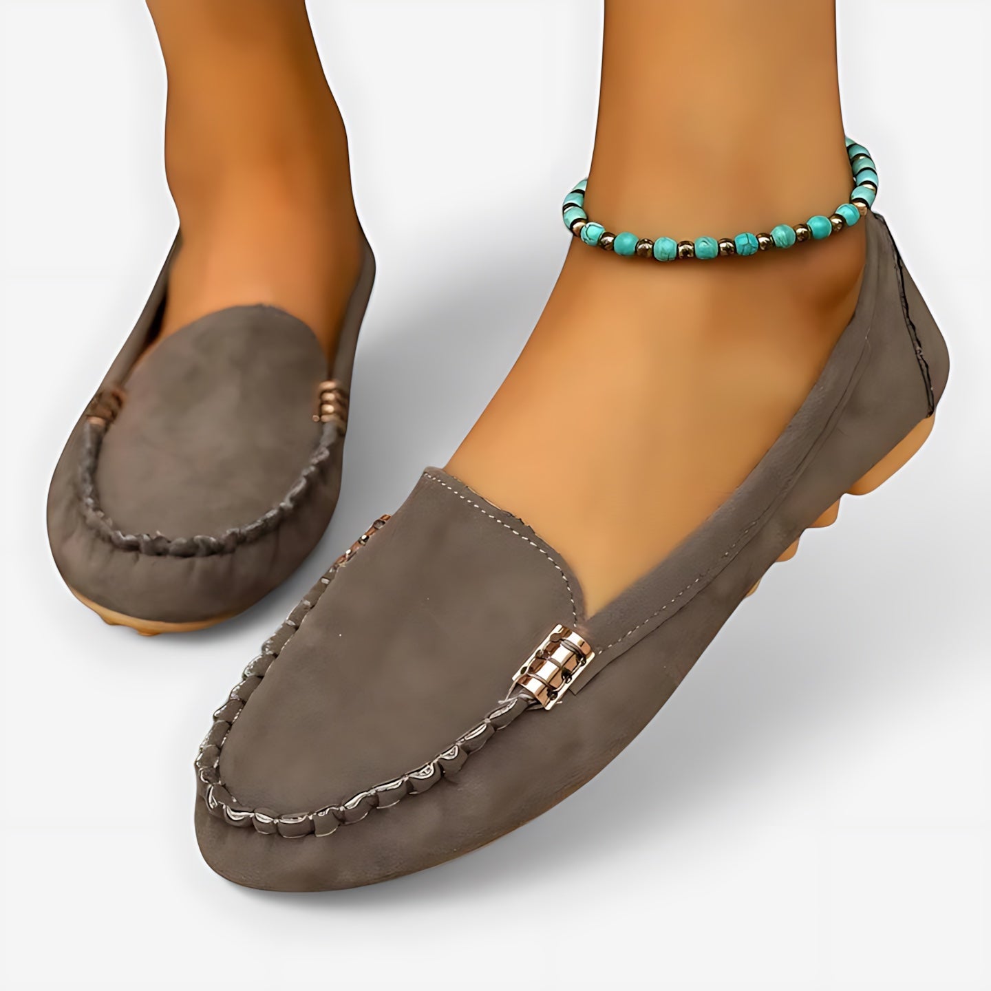 Talia – Suede Slip On Driving Loafers
