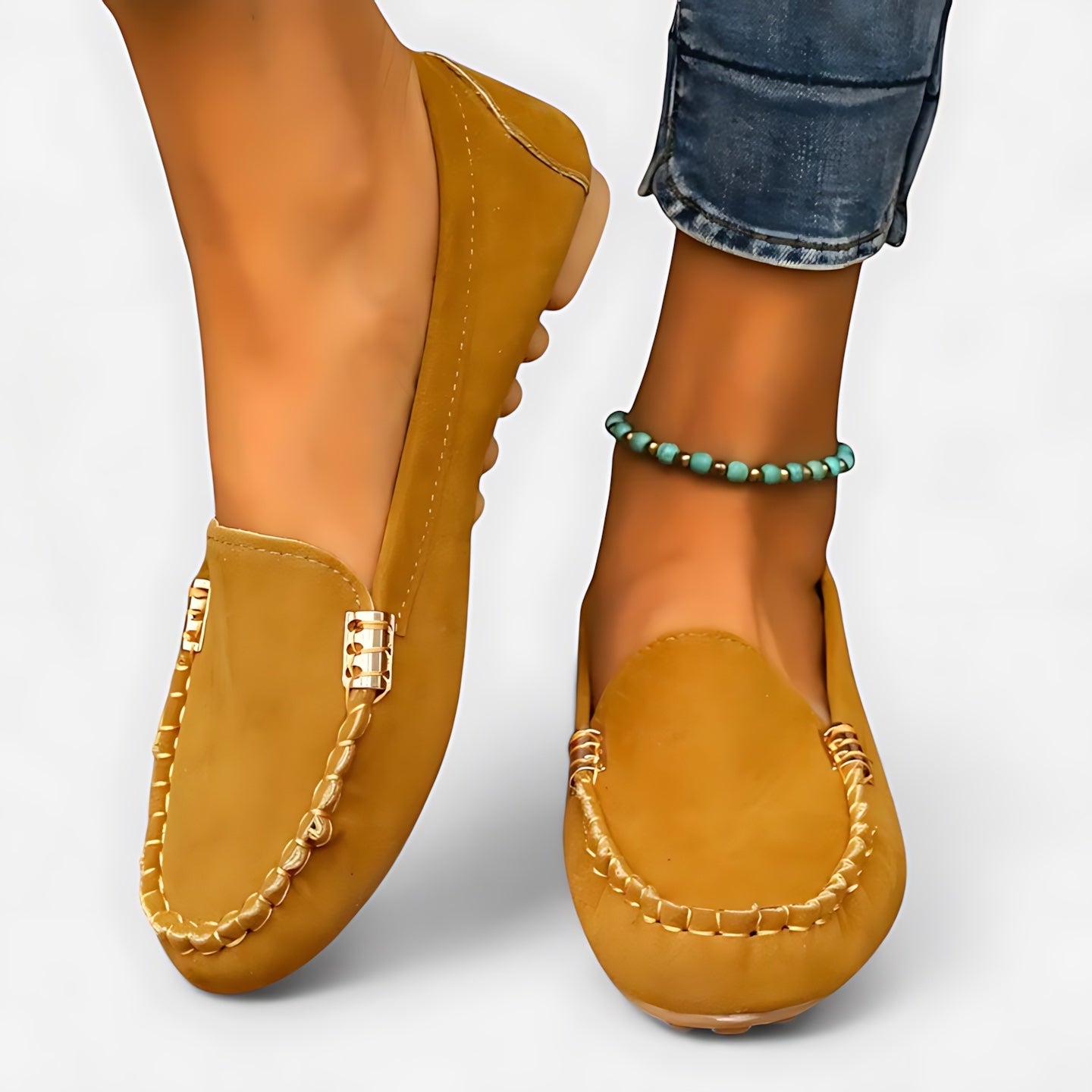 Talia – Suede Slip On Driving Loafers
