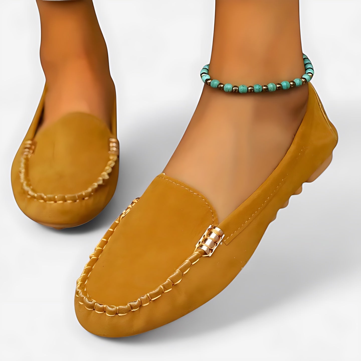 Talia – Suede Slip On Driving Loafers