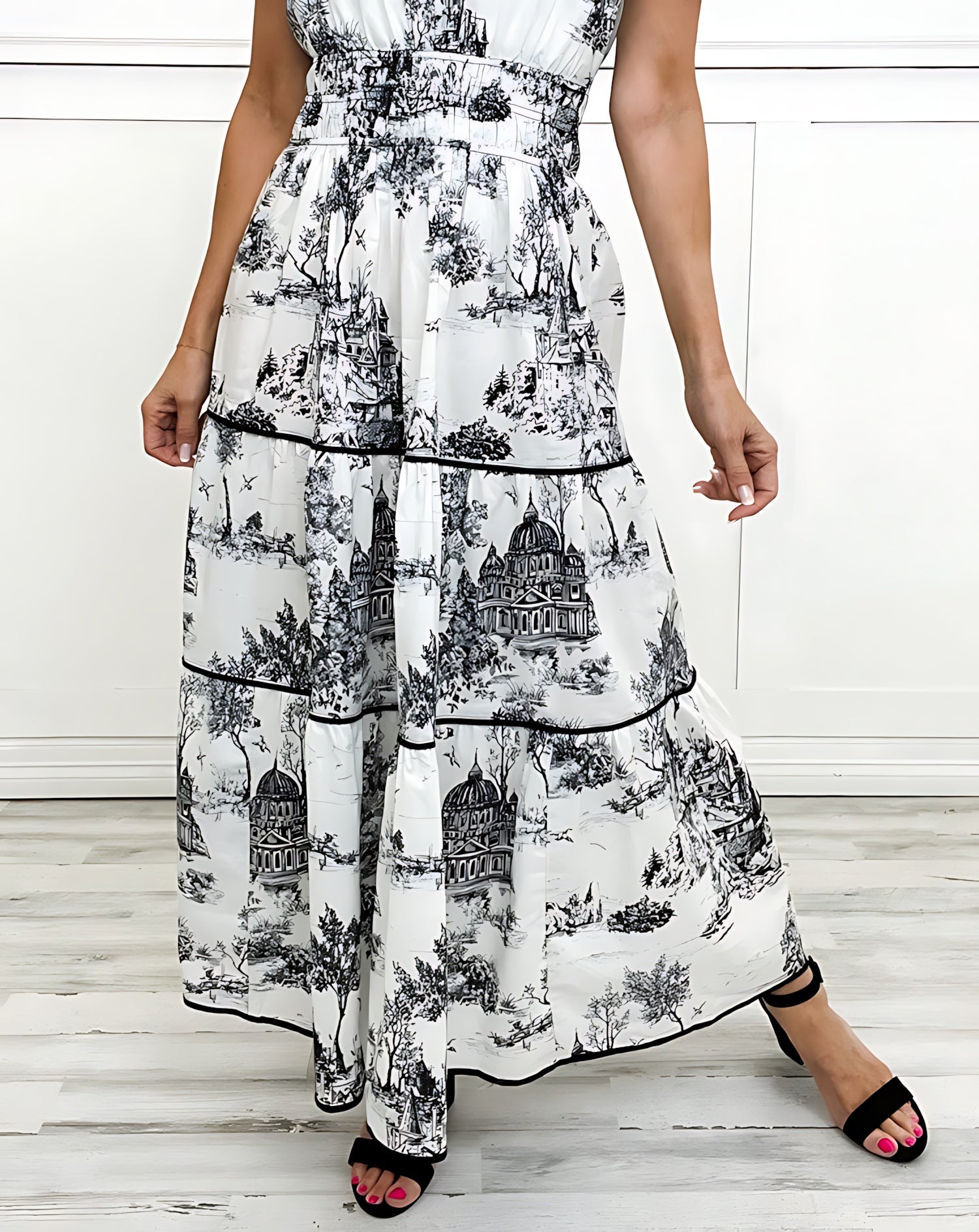 Thea – Floral Print Short Sleeve Shirt Dress