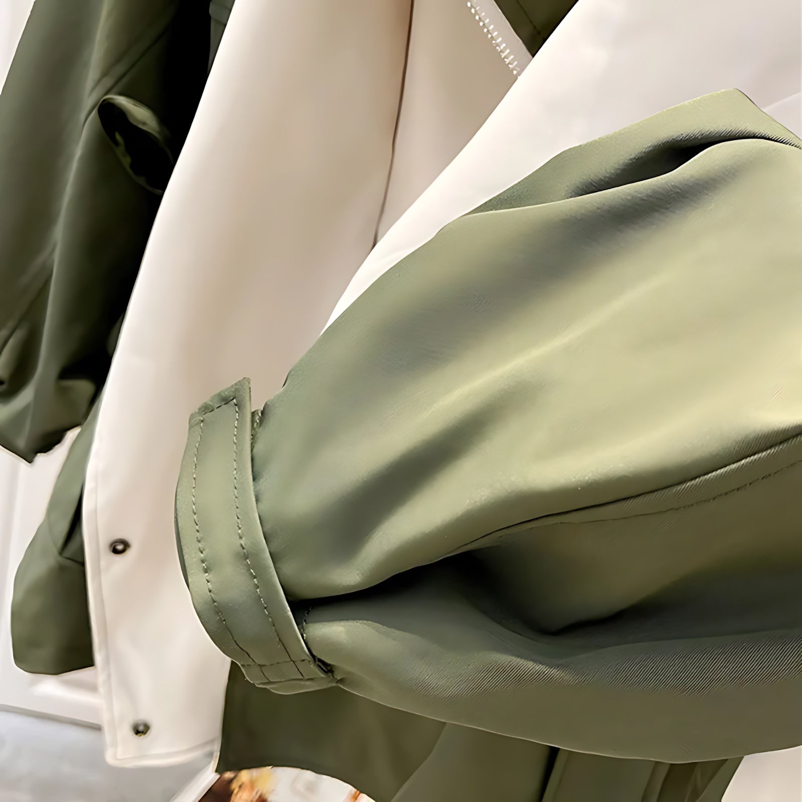 Thea – Layered Zip Up Windbreaker Jacket