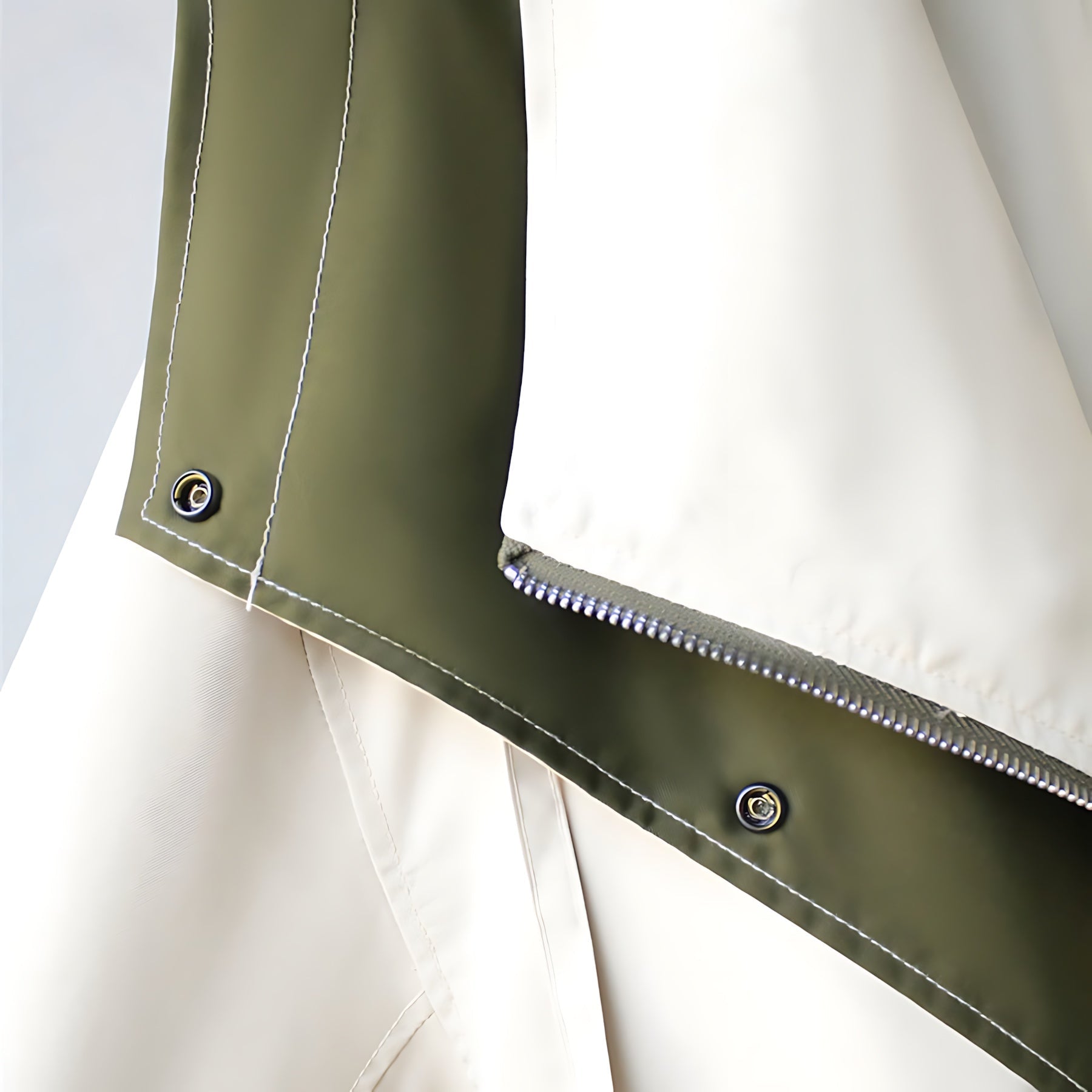Thea – Layered Zip Up Windbreaker Jacket
