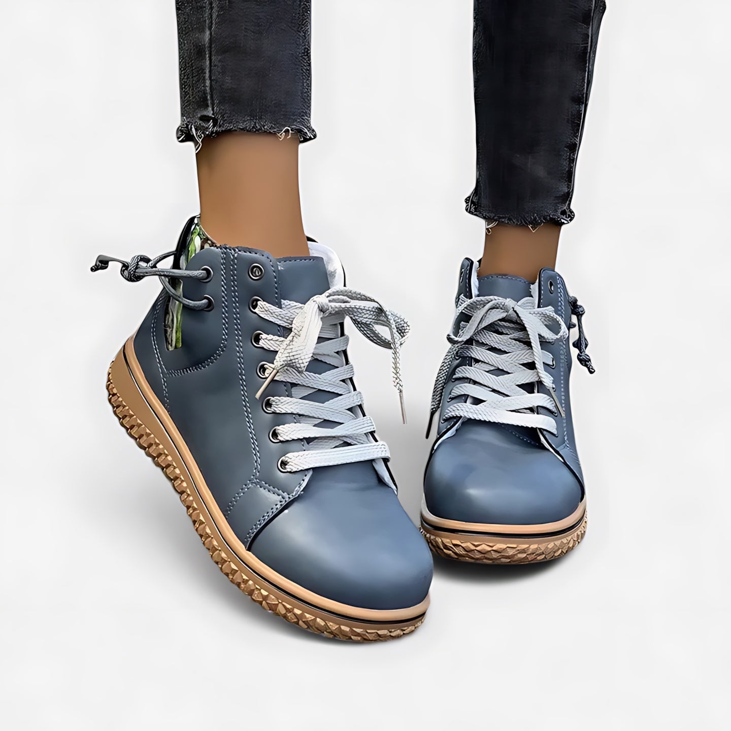 Thea – Leather Lace Up Ankle Boots