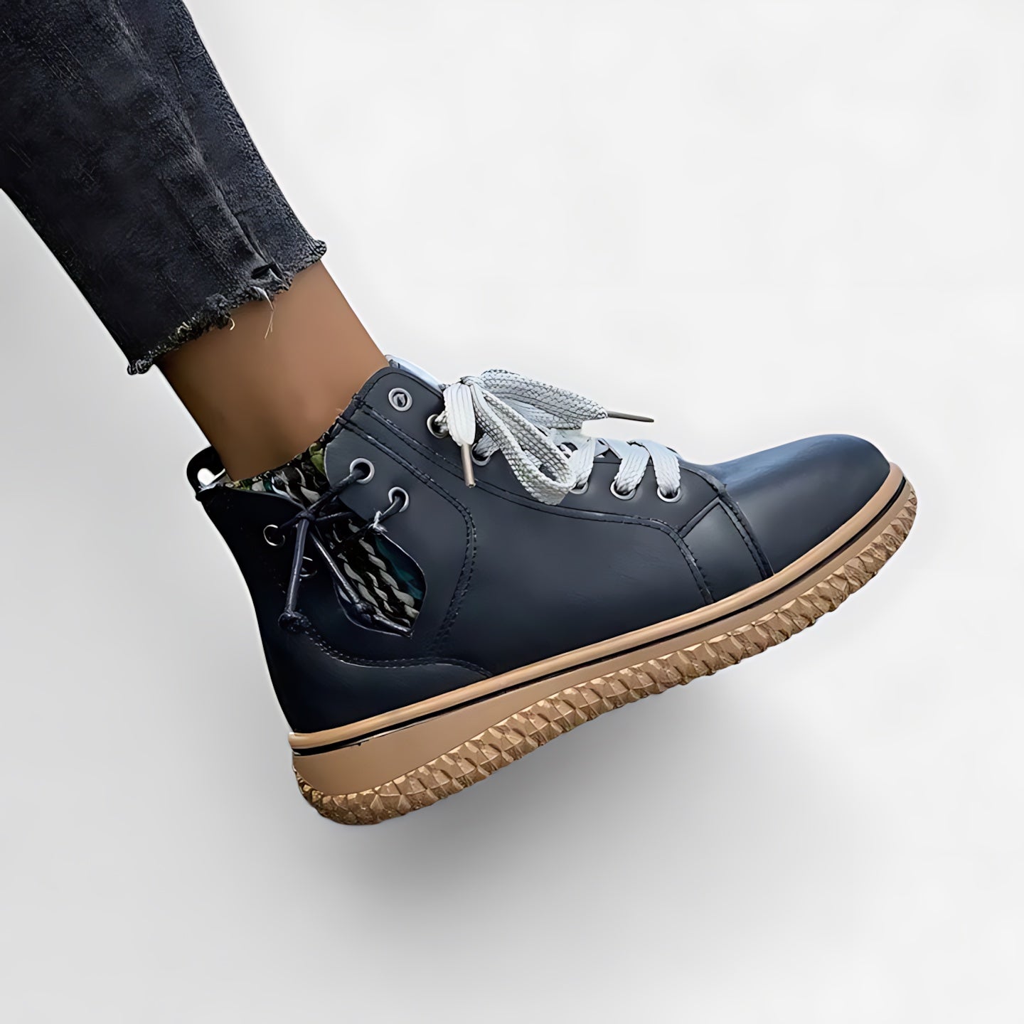 Thea – Leather Lace Up Ankle Boots