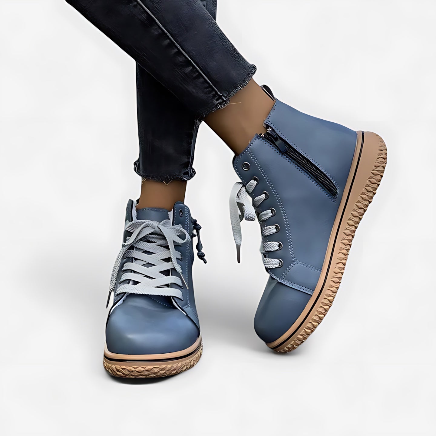 Thea – Leather Lace Up Ankle Boots