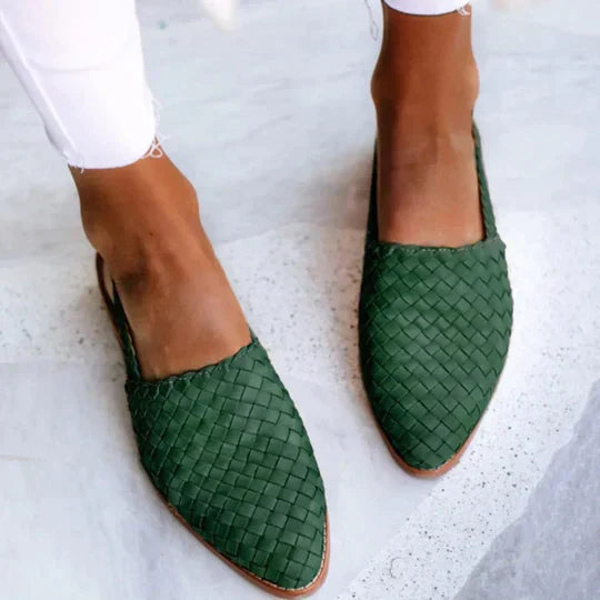 Autumn – Woven Pointed Toe Flats