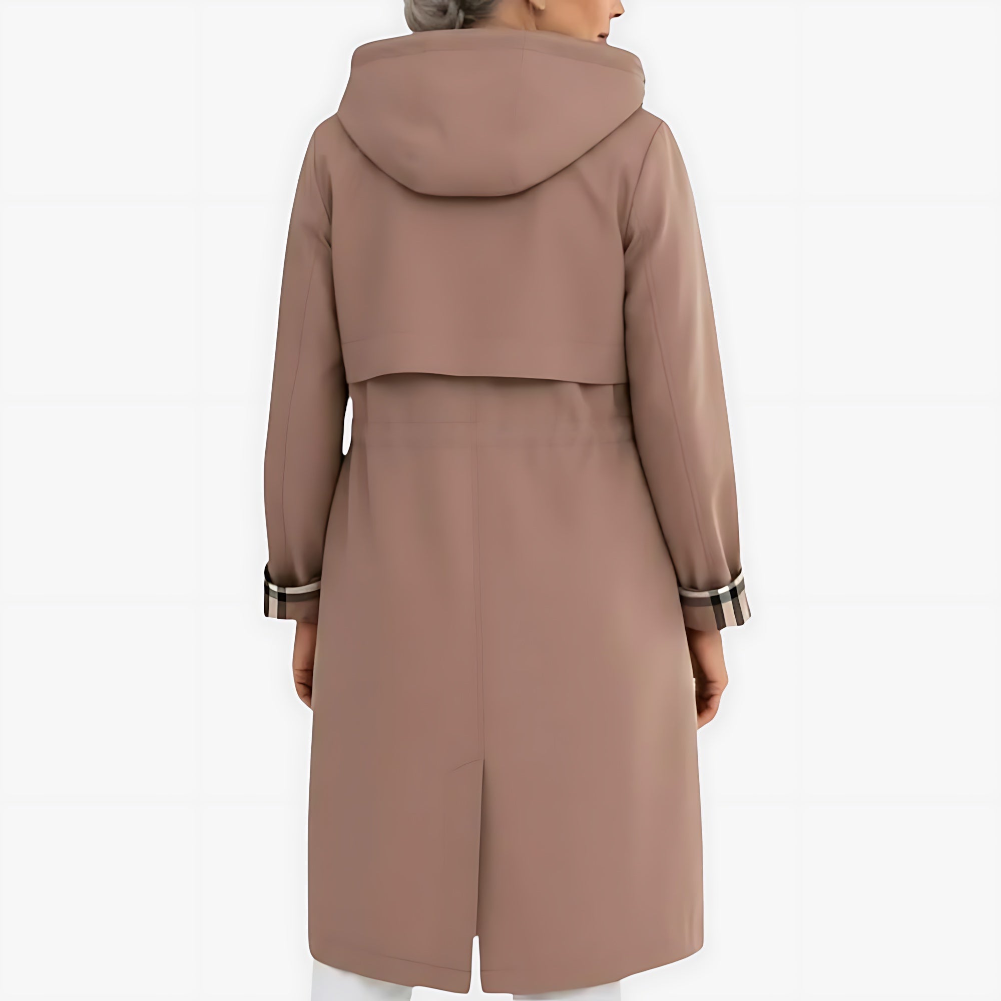 Vera – Colorblock Zip Up Trench Coat