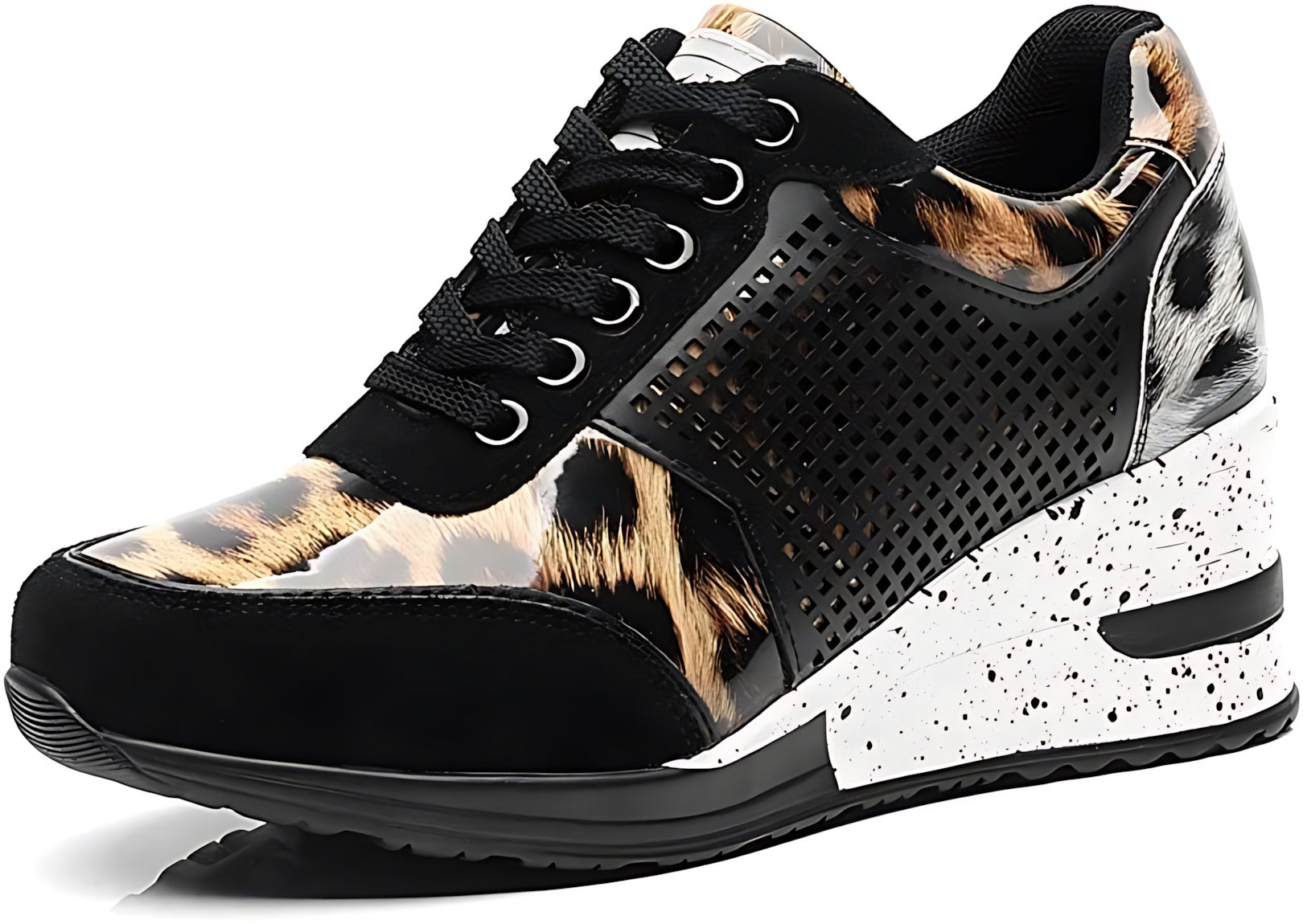 Vera – Lace Up Hidden Wedge Platform Sneakers