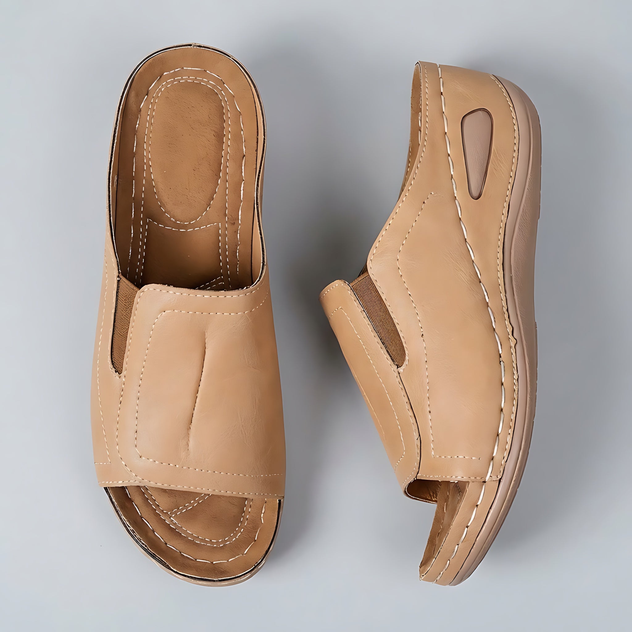 Veronica – Closed Toe Low Wedge Mules