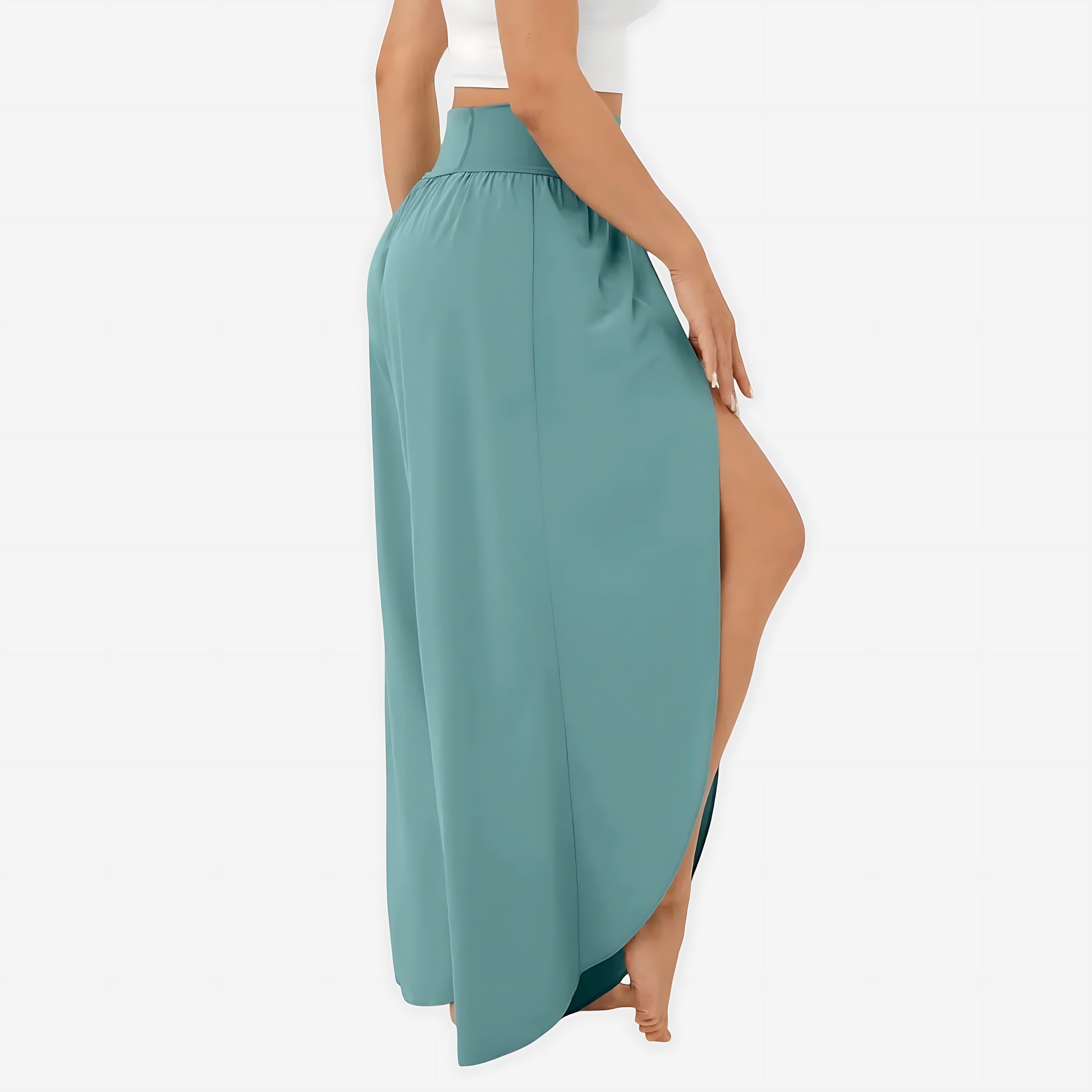 Veronica – Split Hem Wide Leg Palazzo Pants