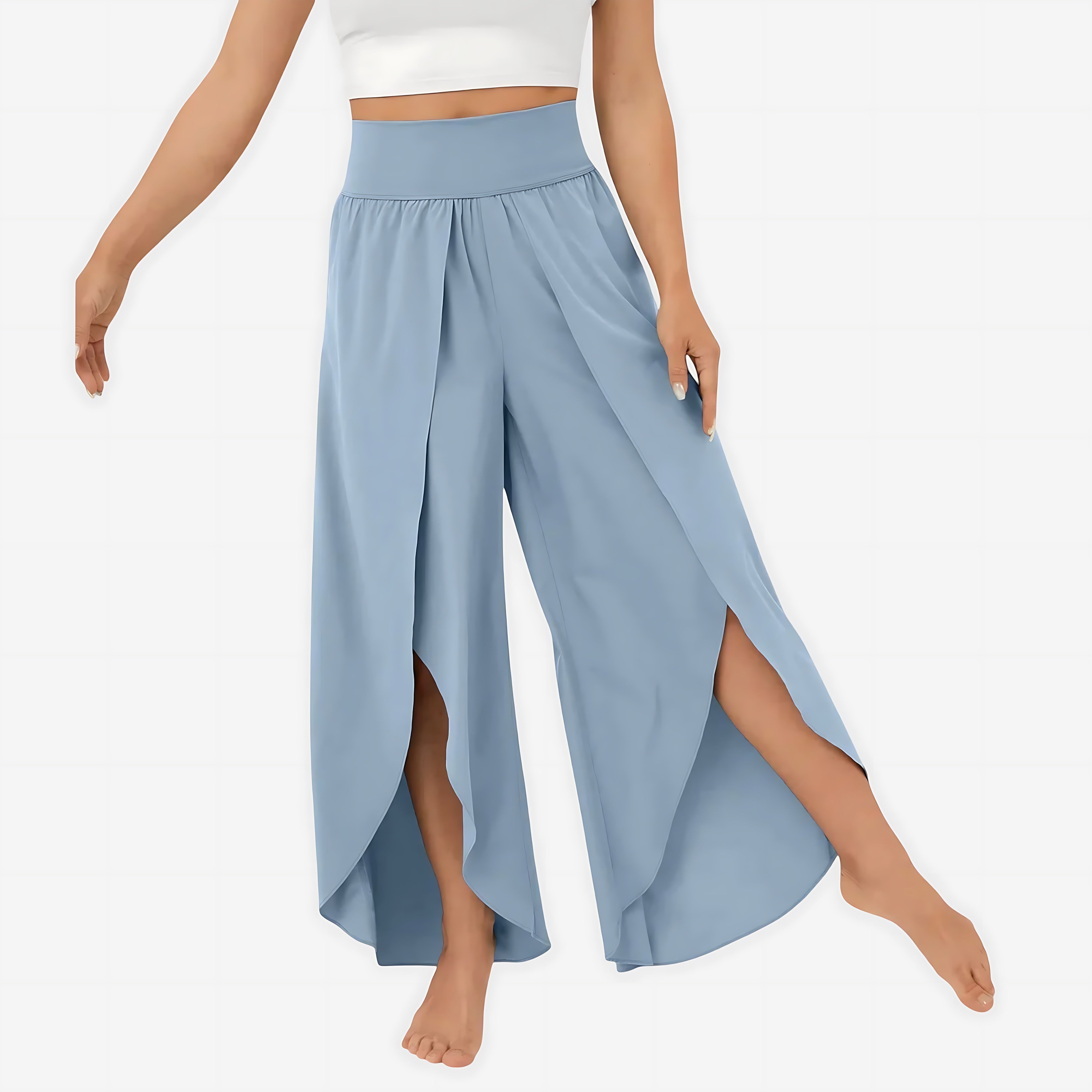 Veronica – Split Hem Wide Leg Palazzo Pants