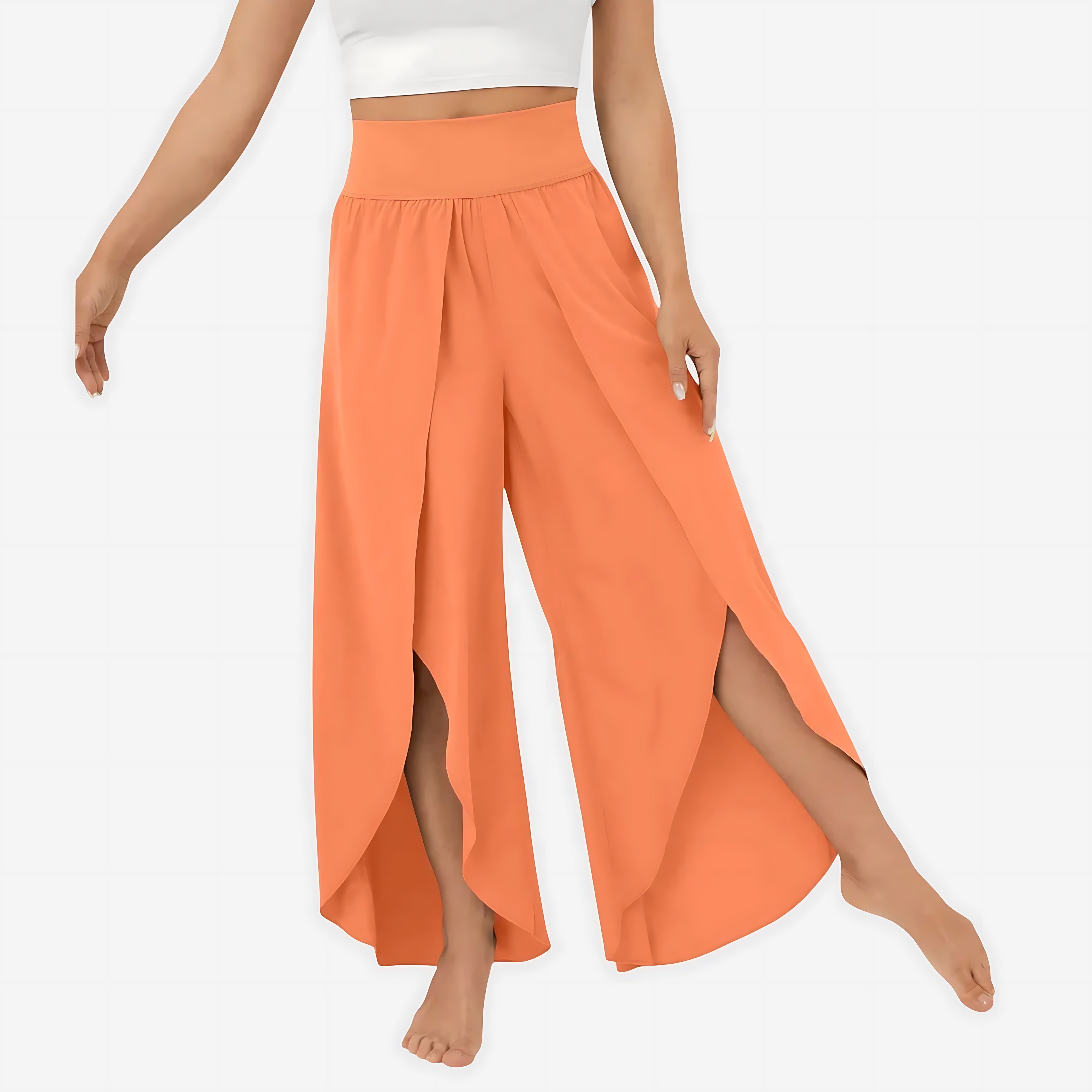 Veronica – Split Hem Wide Leg Palazzo Pants