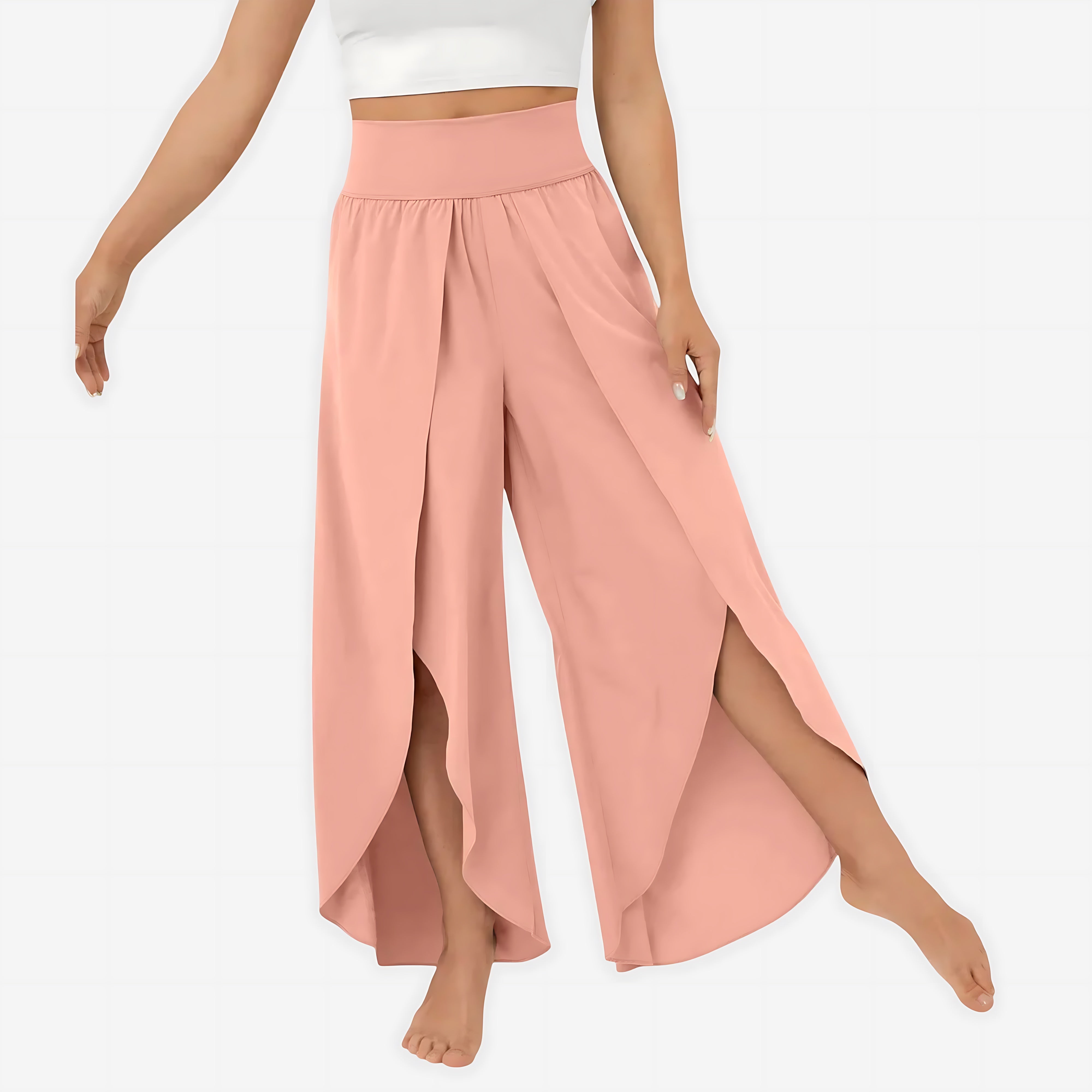 Veronica – Split Hem Wide Leg Palazzo Pants
