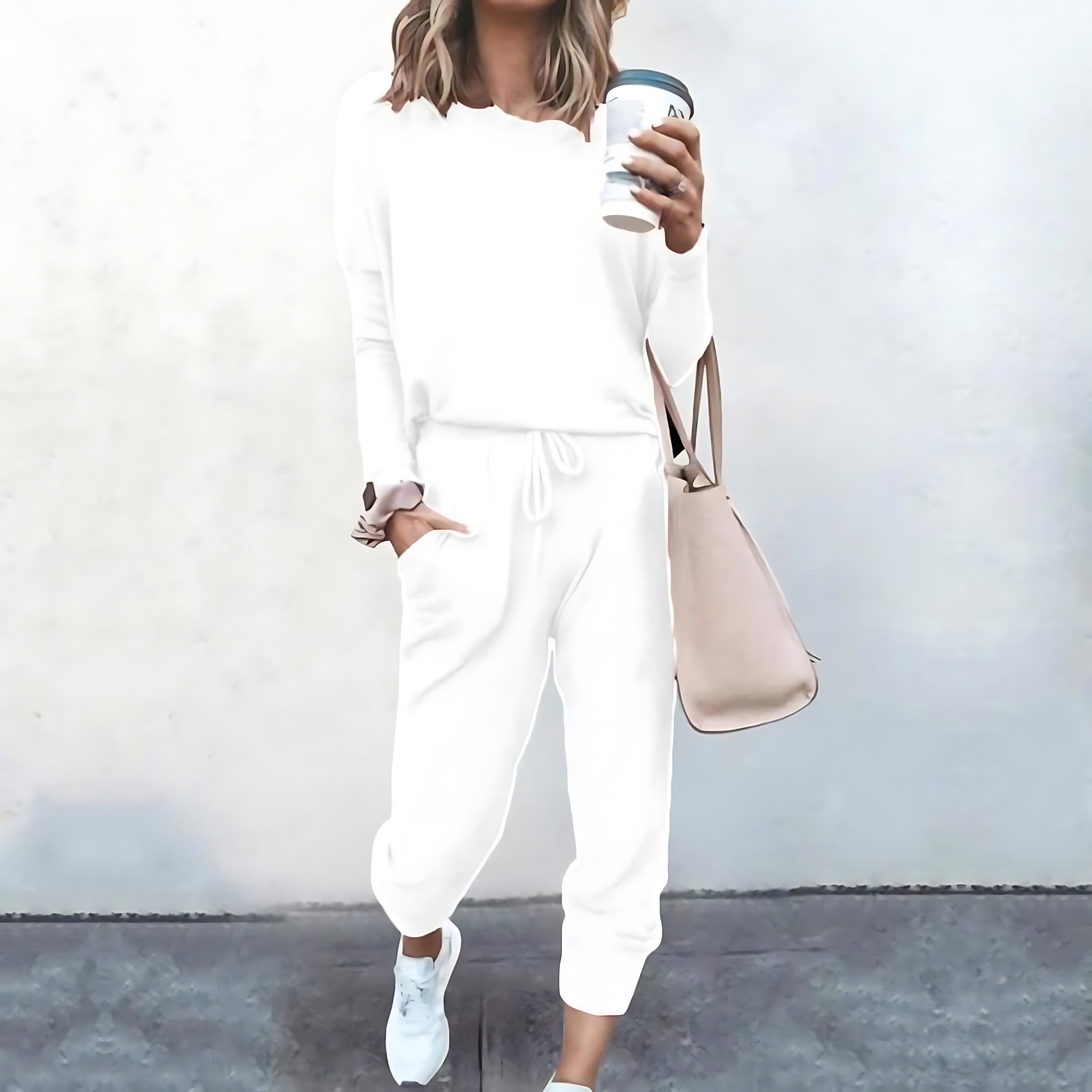 Victoria – Crew Neck Sweatshirt And Joggers Lounge Set