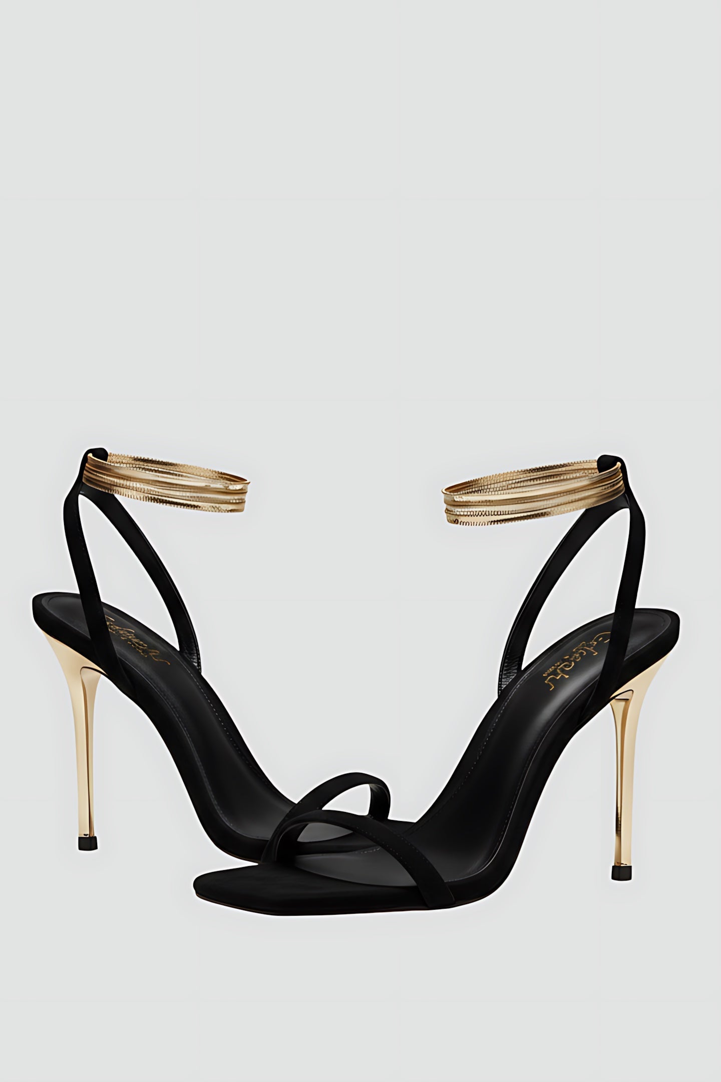 Vivian – Ankle Wrap Strappy Stiletto Heel Sandals