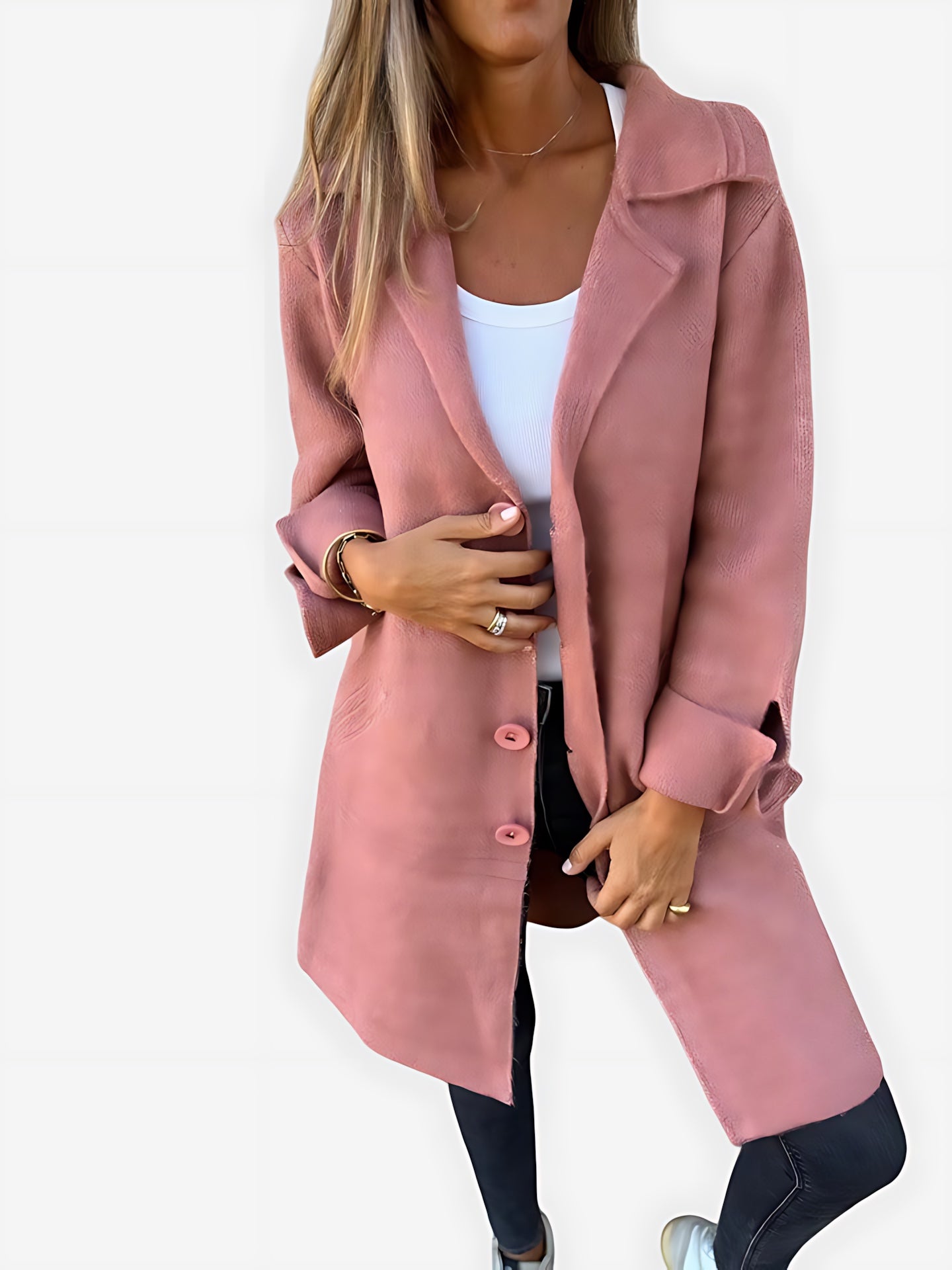 Vivian – Open Front Longline Blazer