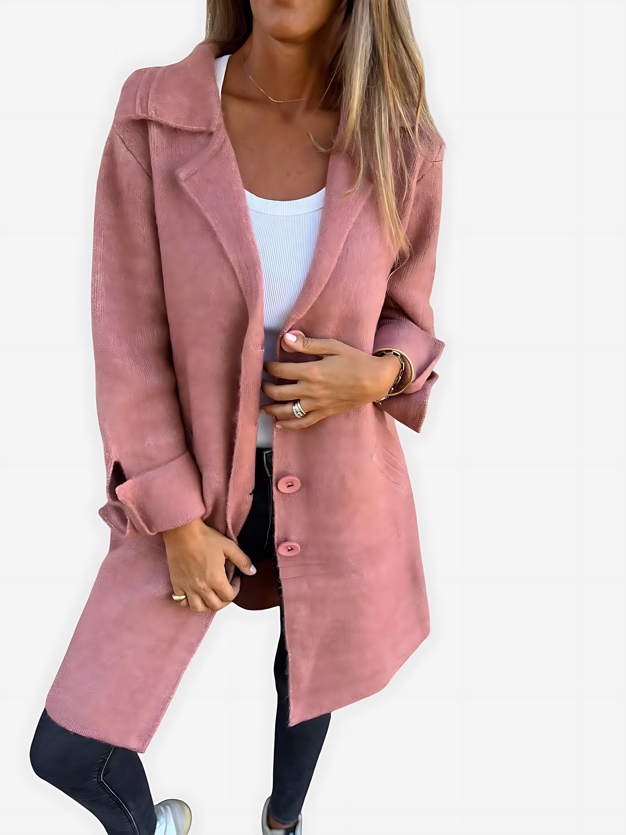 Vivian – Open Front Longline Blazer