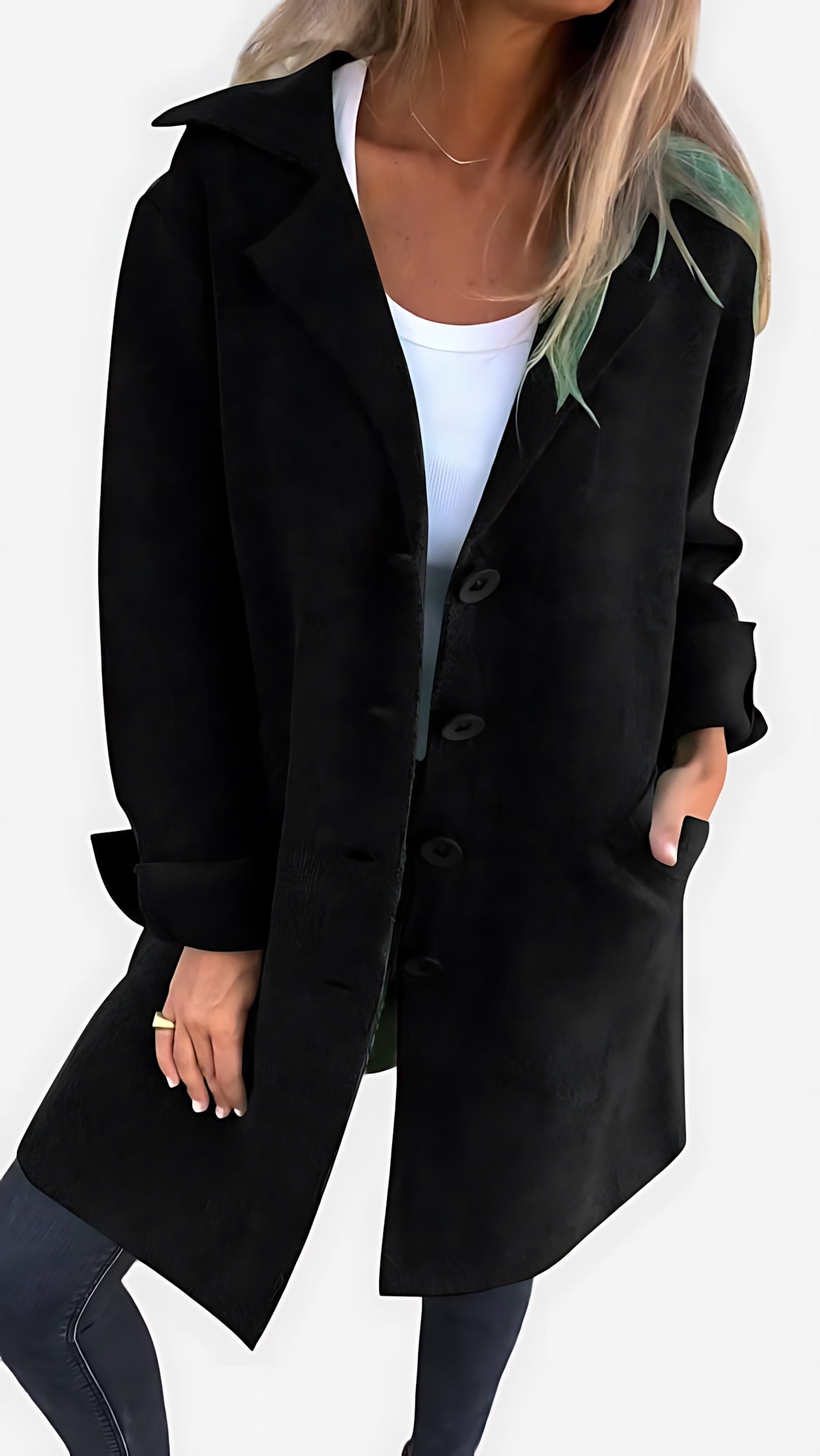 Vivian – Open Front Longline Blazer