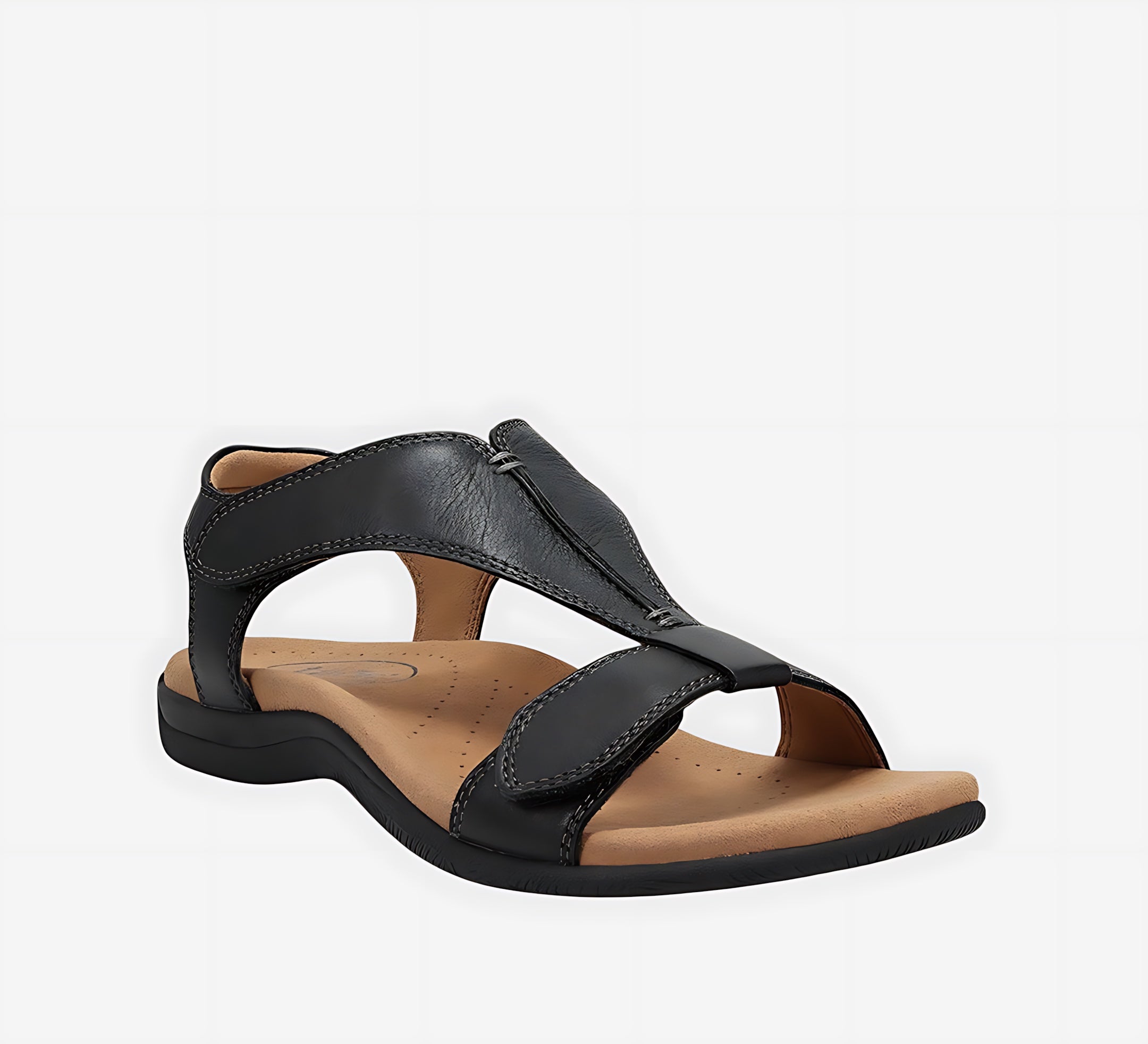 Willow – Cutout T-Strap Flat Sandals