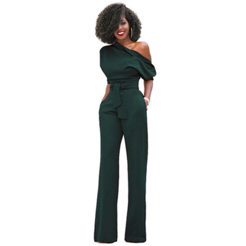 Violet – Off Shoulder Wide Leg Formal Jumpsuit