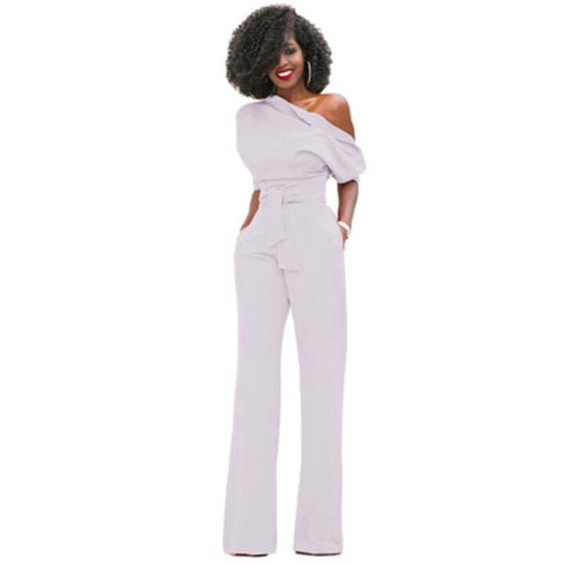 Violet – Off Shoulder Wide Leg Formal Jumpsuit