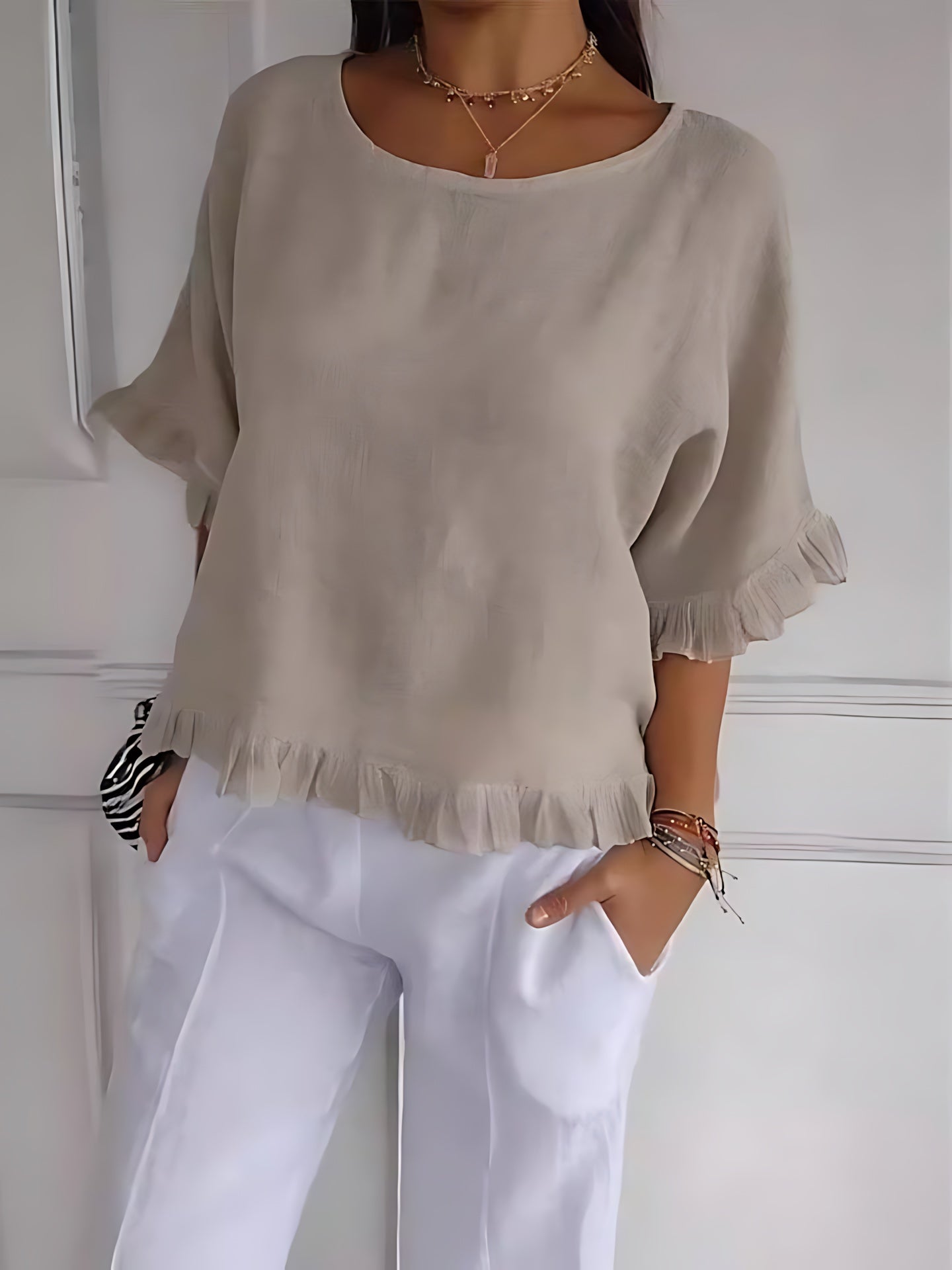 Wren – Crew Neck Relaxed Fit Blouse