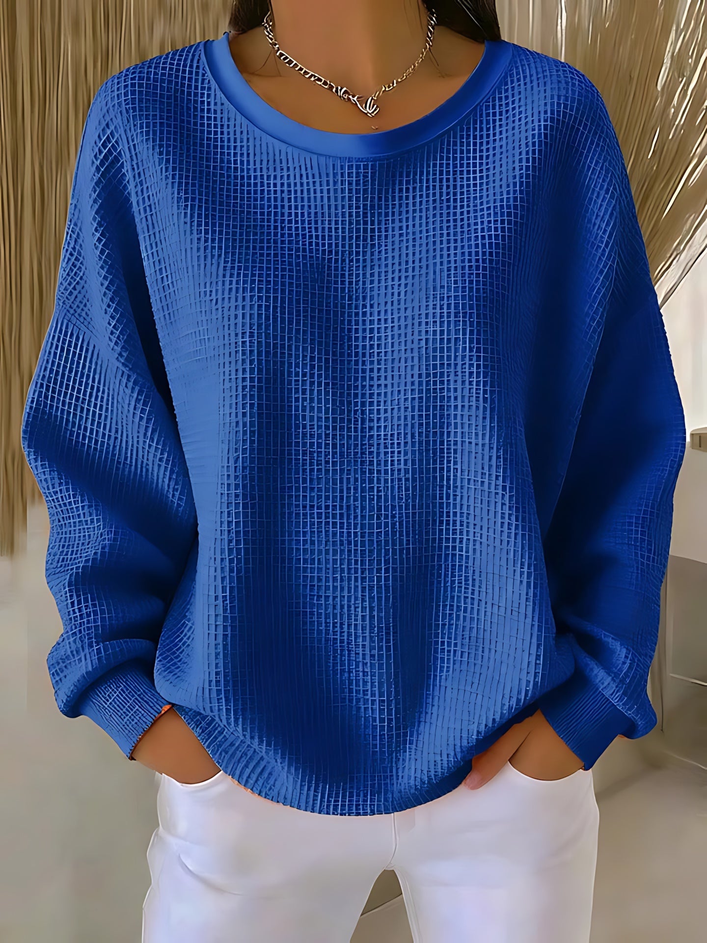 Wren – Oversized Crew Neck Knit Sweater