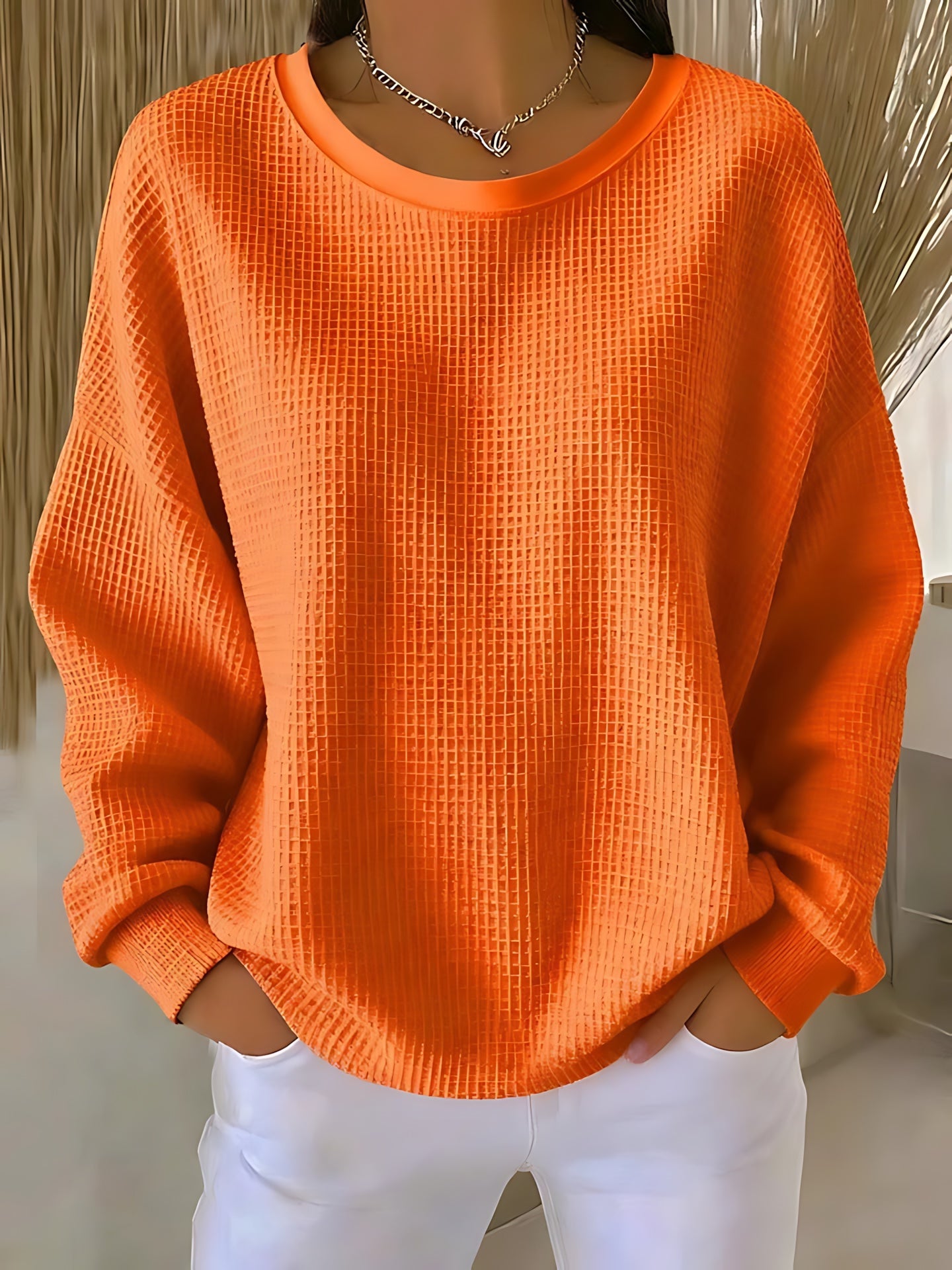 Wren – Oversized Crew Neck Knit Sweater