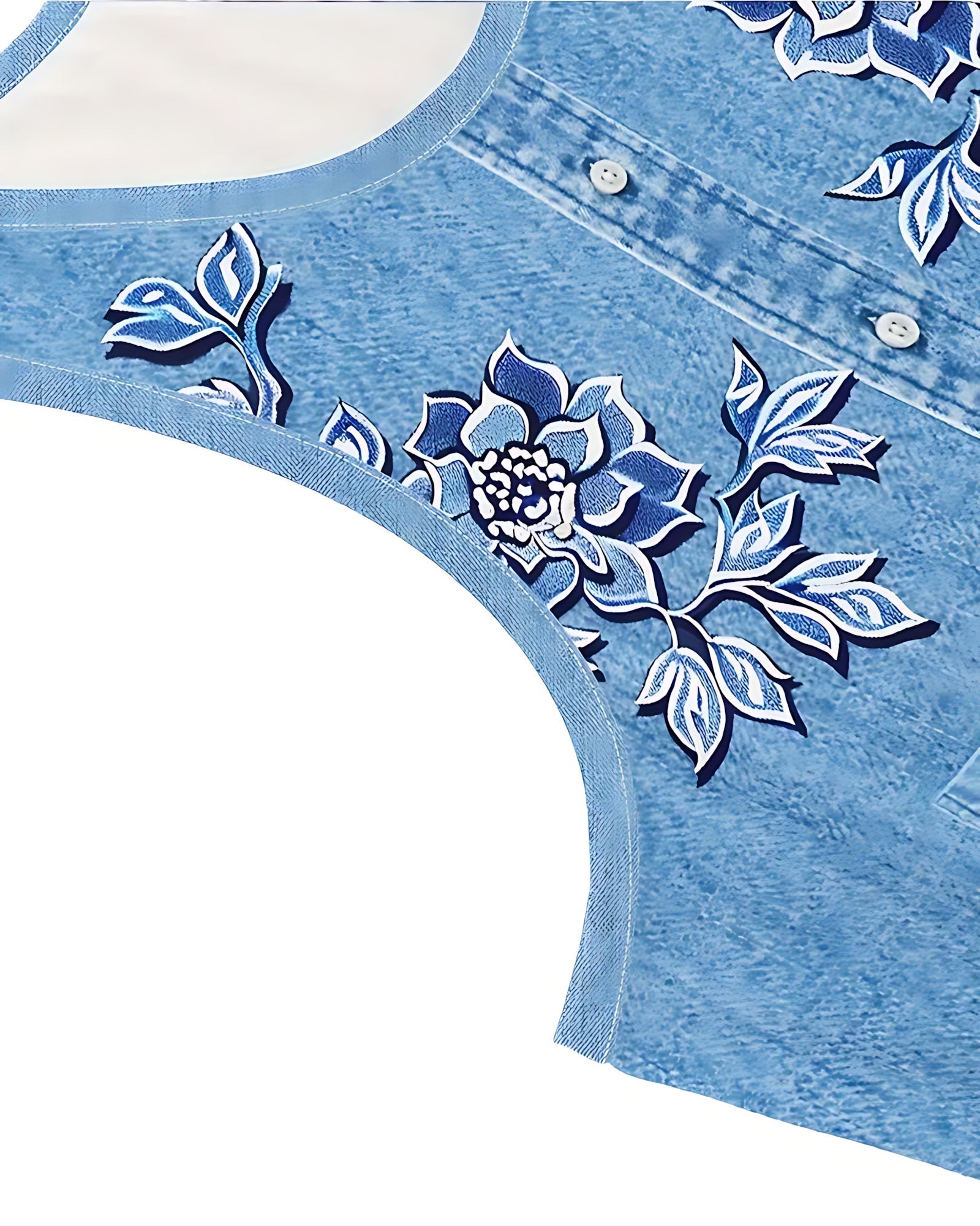 Ximena – Embroidered Denim A Line Mini Dress