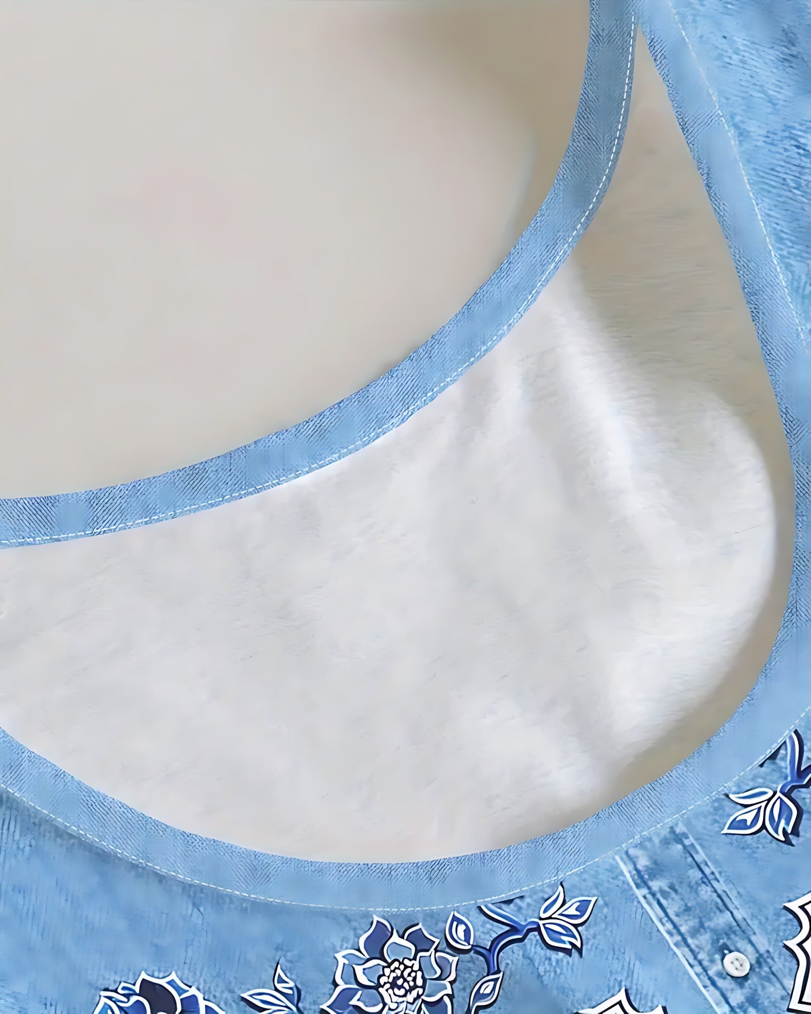 Ximena – Embroidered Denim A Line Mini Dress