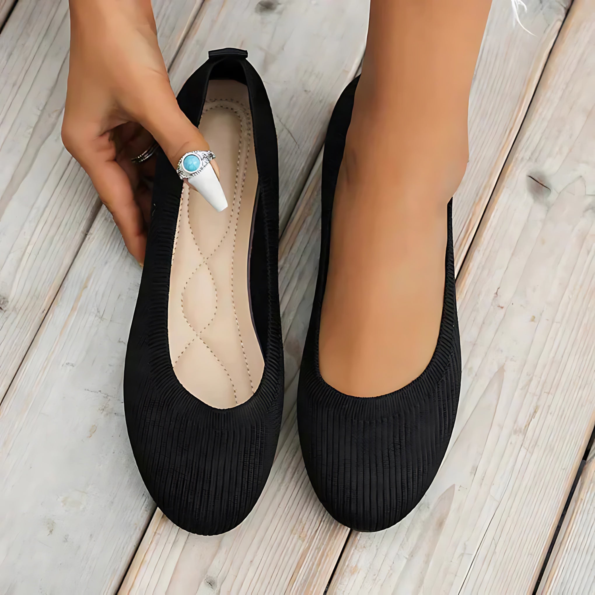 Ximena – Slip On Round Toe Ballet Flats