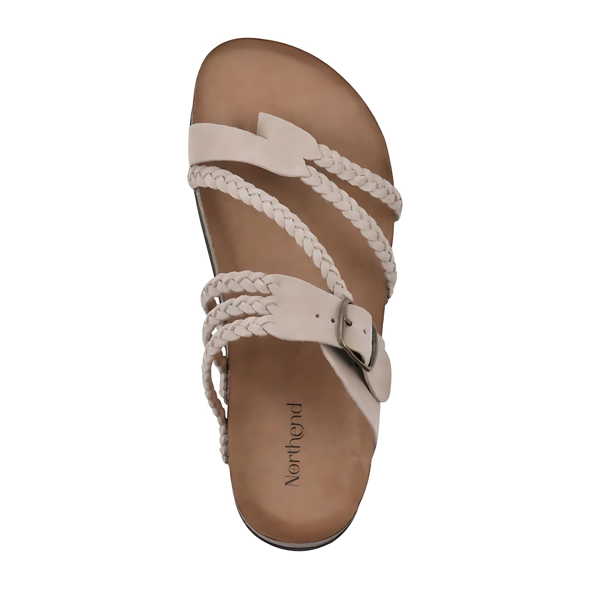Zoe – Braided Flat Slide Sandals