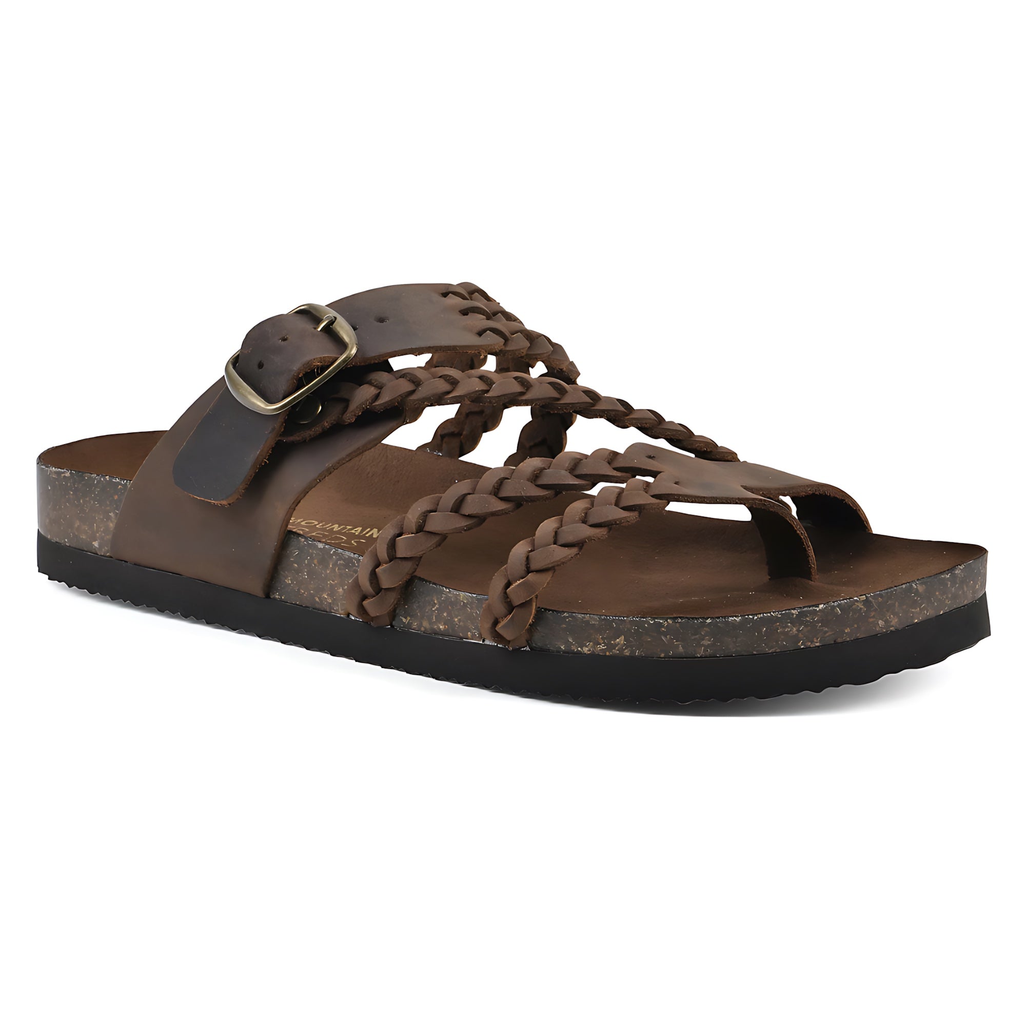 Zoe – Braided Flat Slide Sandals